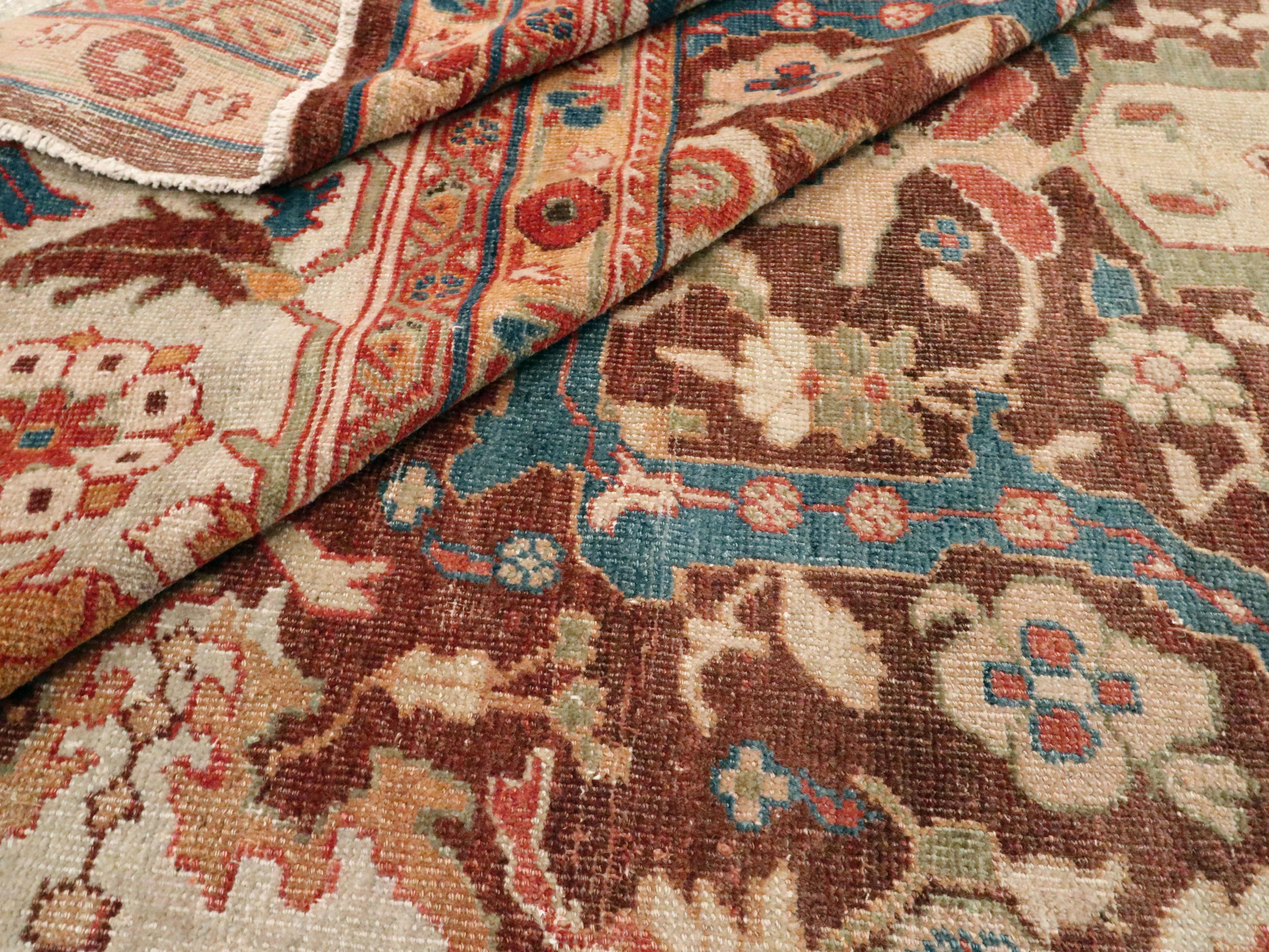 Antique Persian Mahal Carpet 9