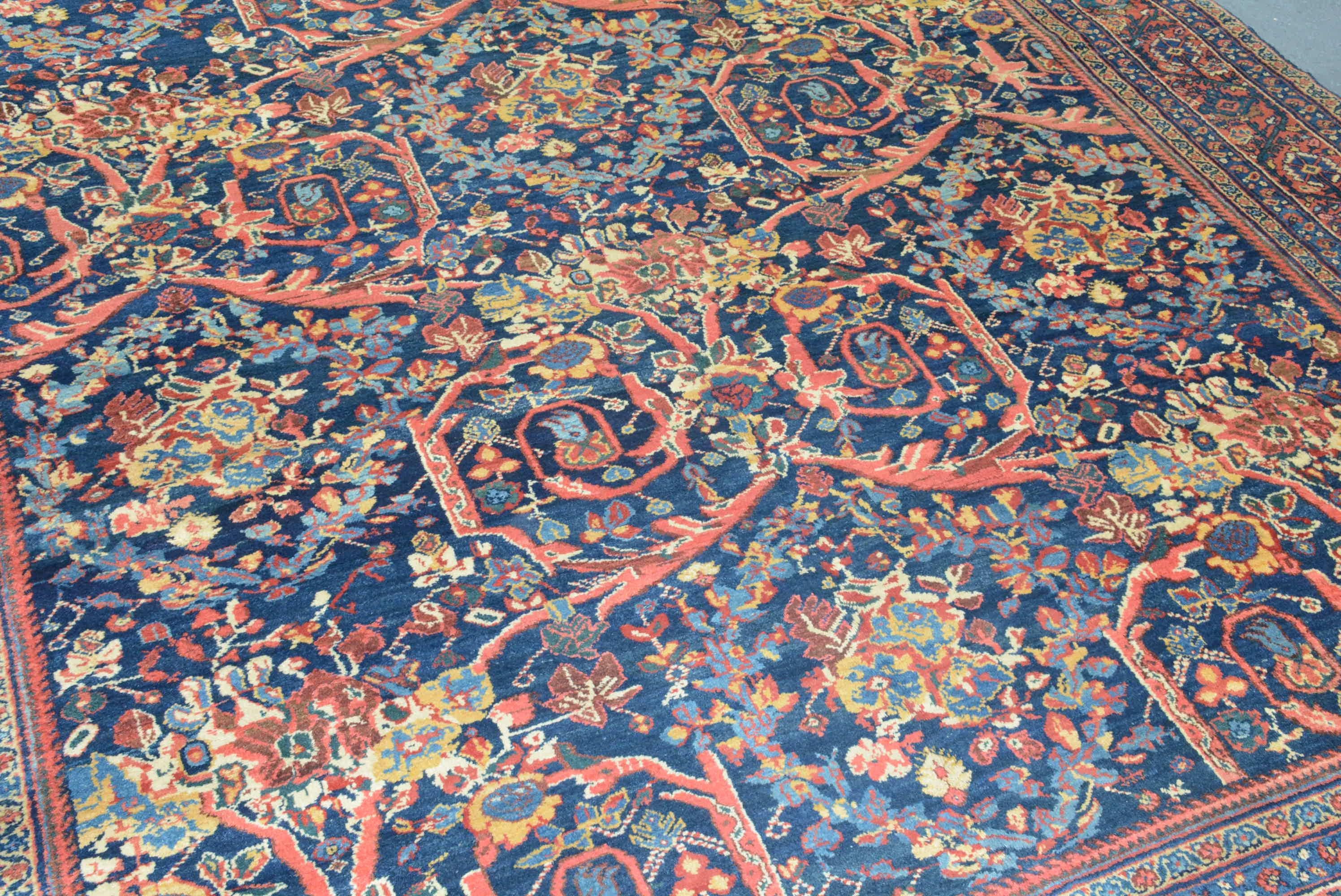 The Arak region in central Persia is generally accepted to have produced more large carpets than any other province in that country. During the second half of the nineteenth century, new carpet production commenced expressly for export to both