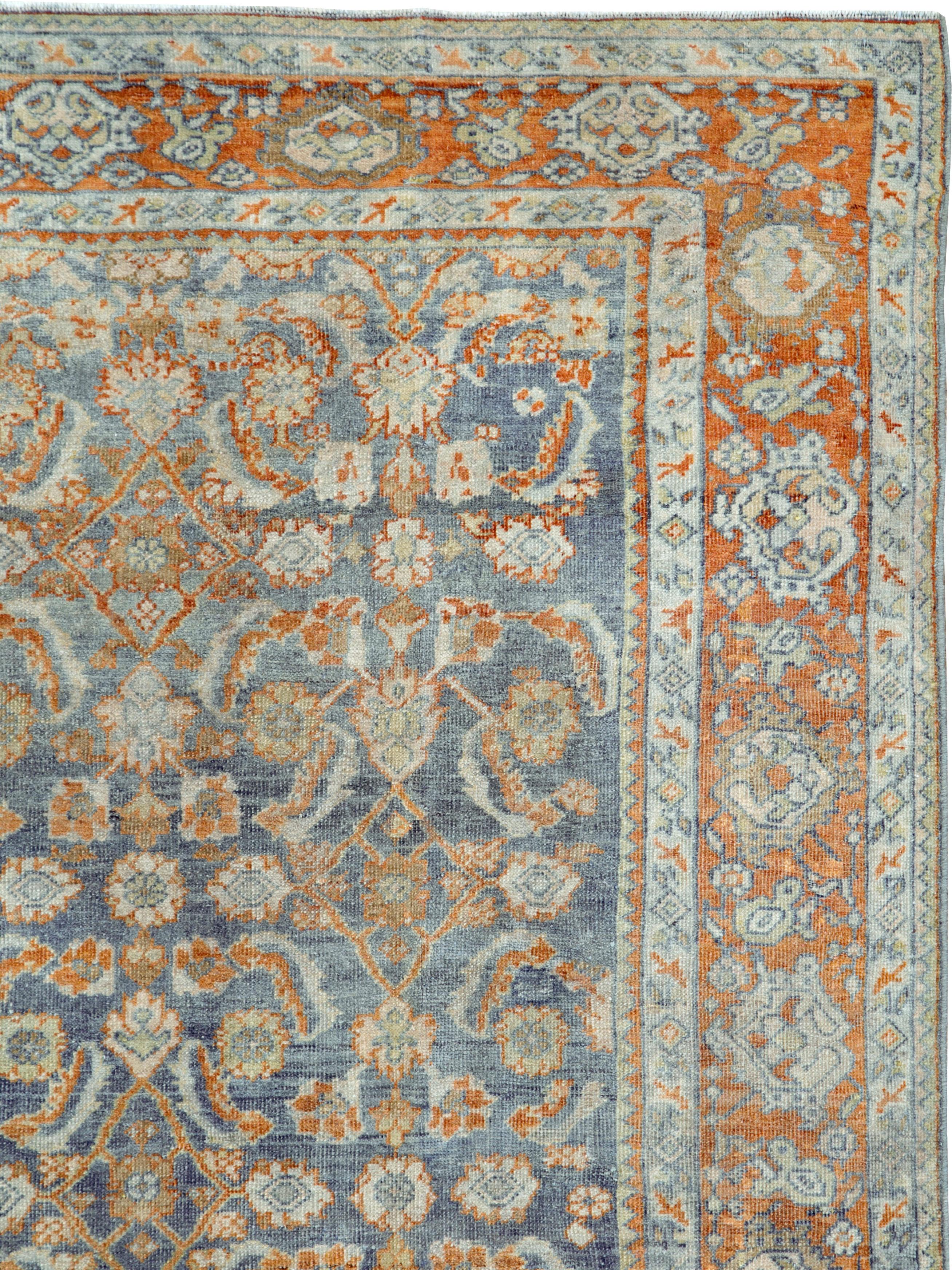 Folk Art Antique Persian Mahal Carpet