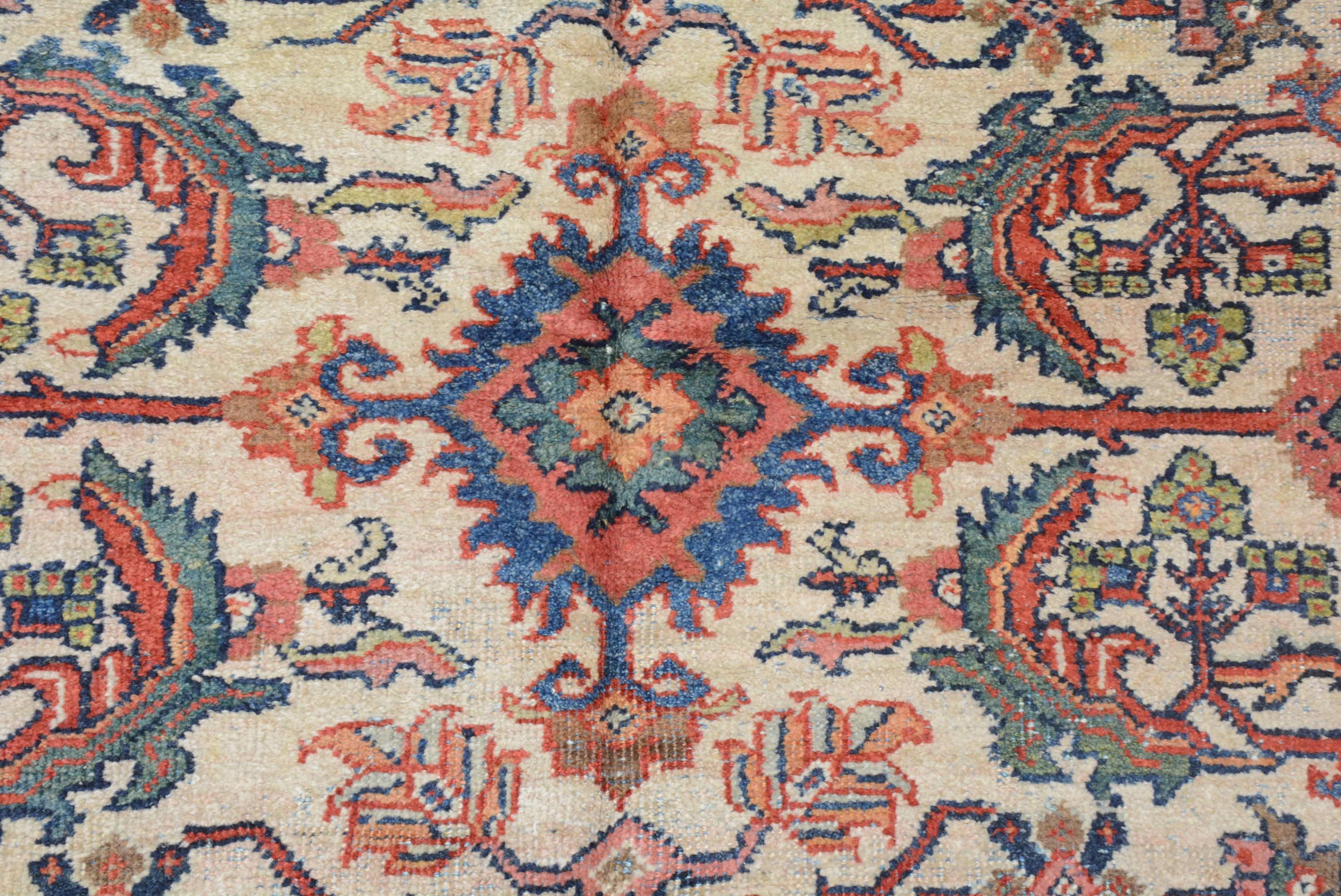 Woven Antique Persian Mahal Carpet For Sale