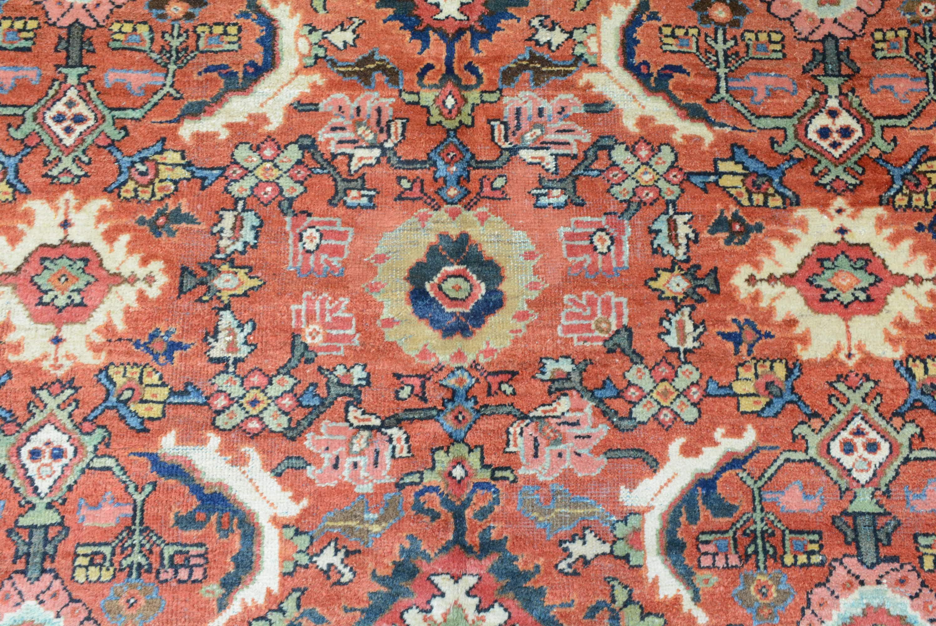Antiker persischer Mahal-Teppich (Persisch) im Angebot