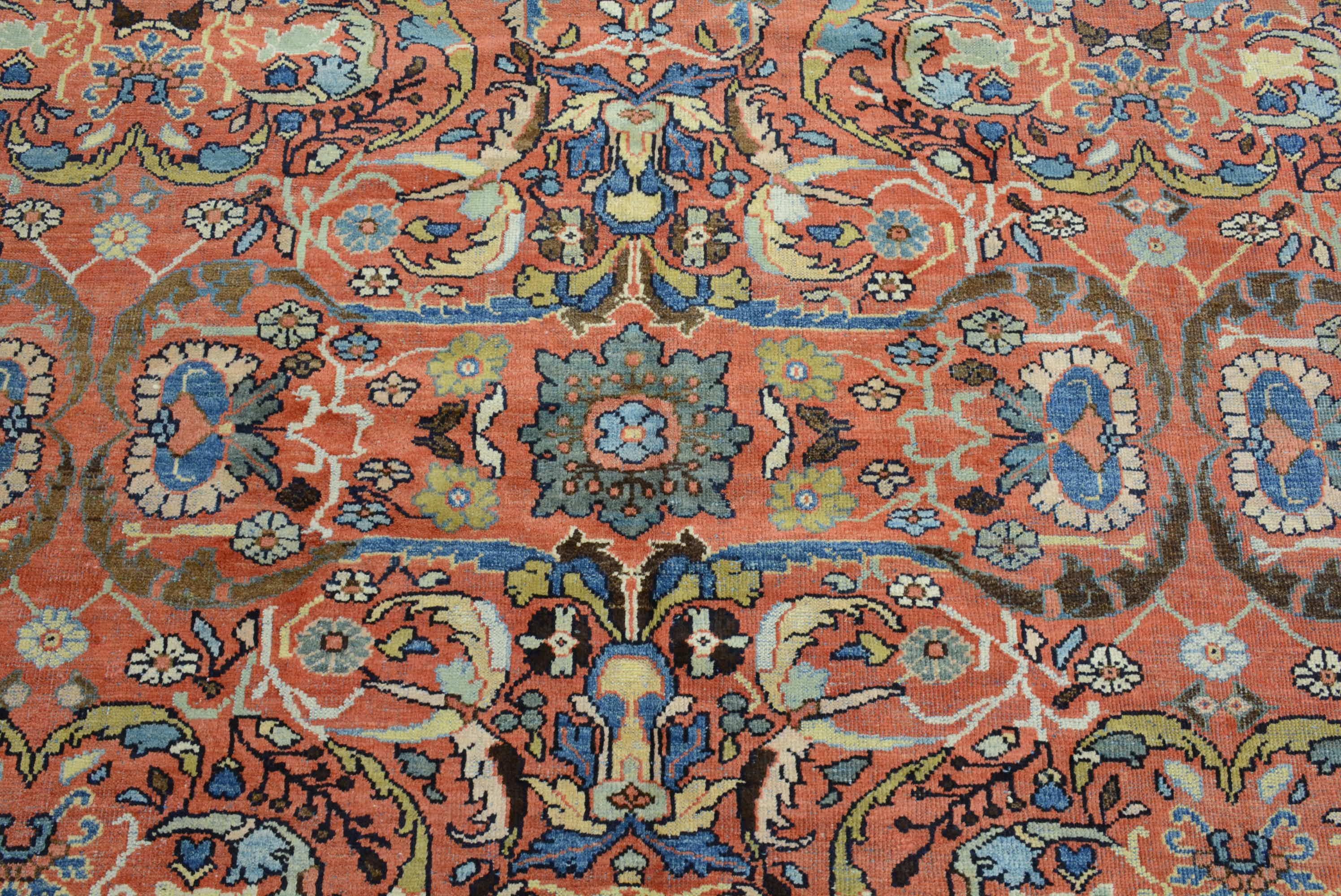 Antiker persischer Mahal-Teppich (Persisch) im Angebot