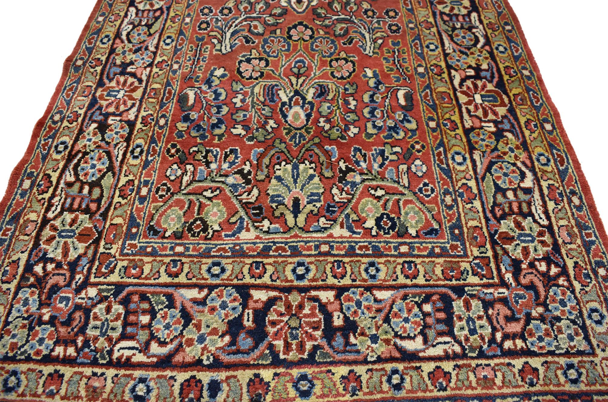 Antiker persischer Mahal-Teppich (Persisch) im Angebot
