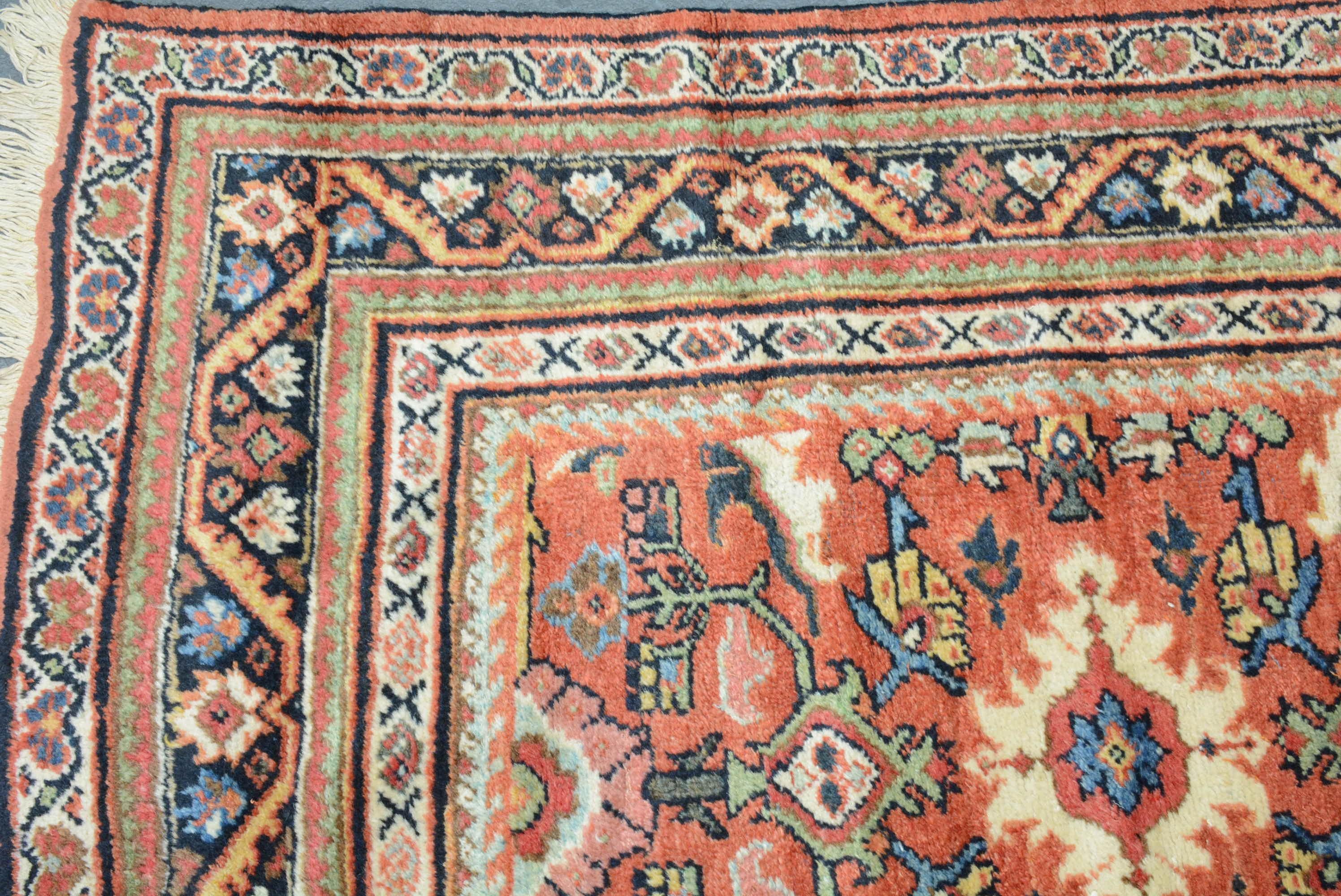 Antiker persischer Mahal-Teppich (Gewebt) im Angebot