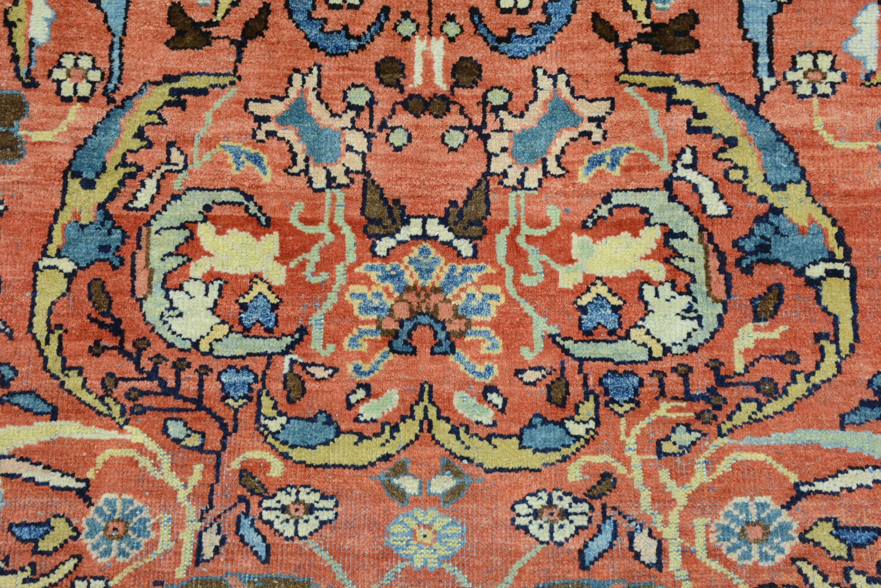 Antiker persischer Mahal-Teppich im Zustand „Gut“ im Angebot in Closter, NJ