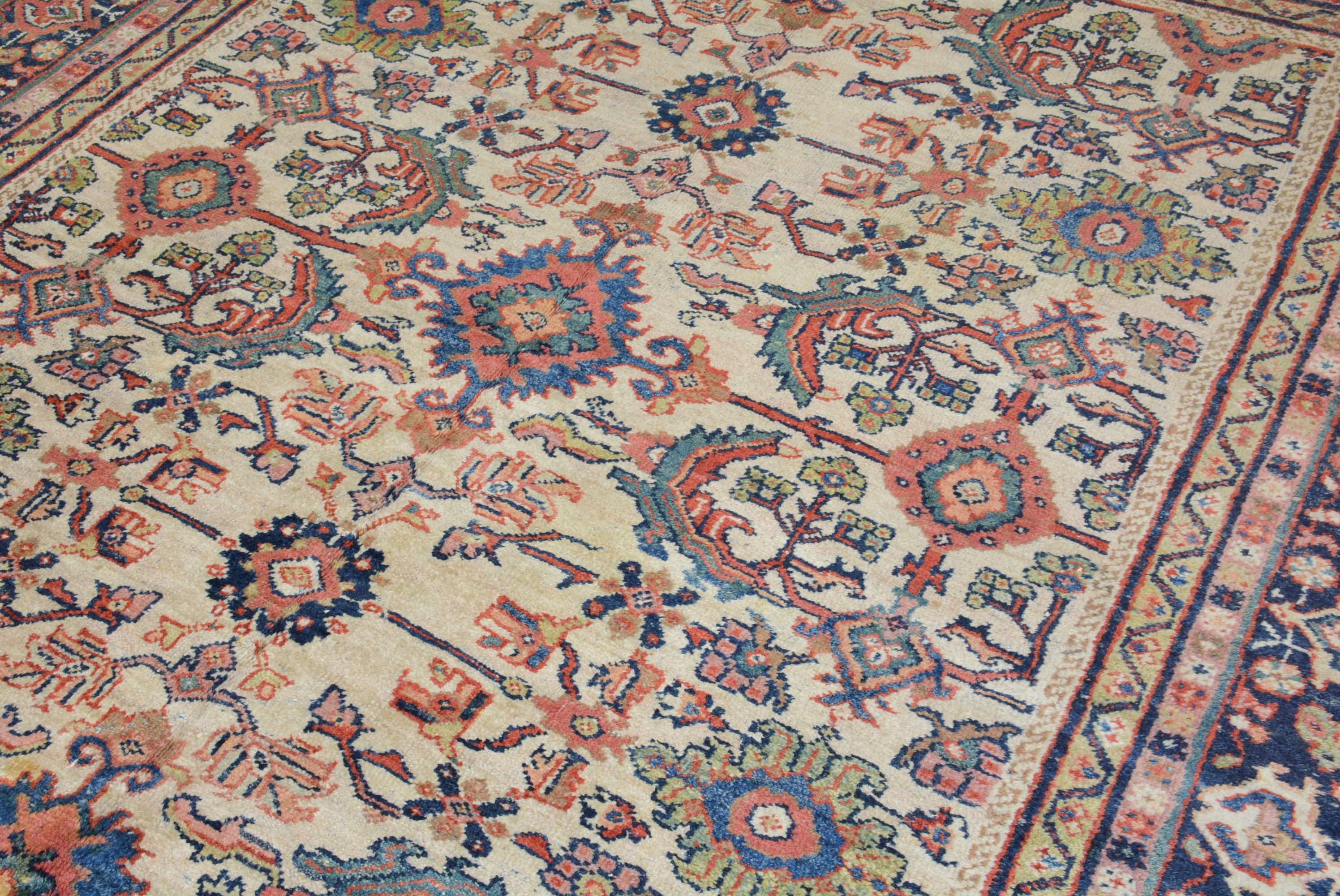 Antiker persischer Mahal-Teppich (Mitte des 20. Jahrhunderts) im Angebot