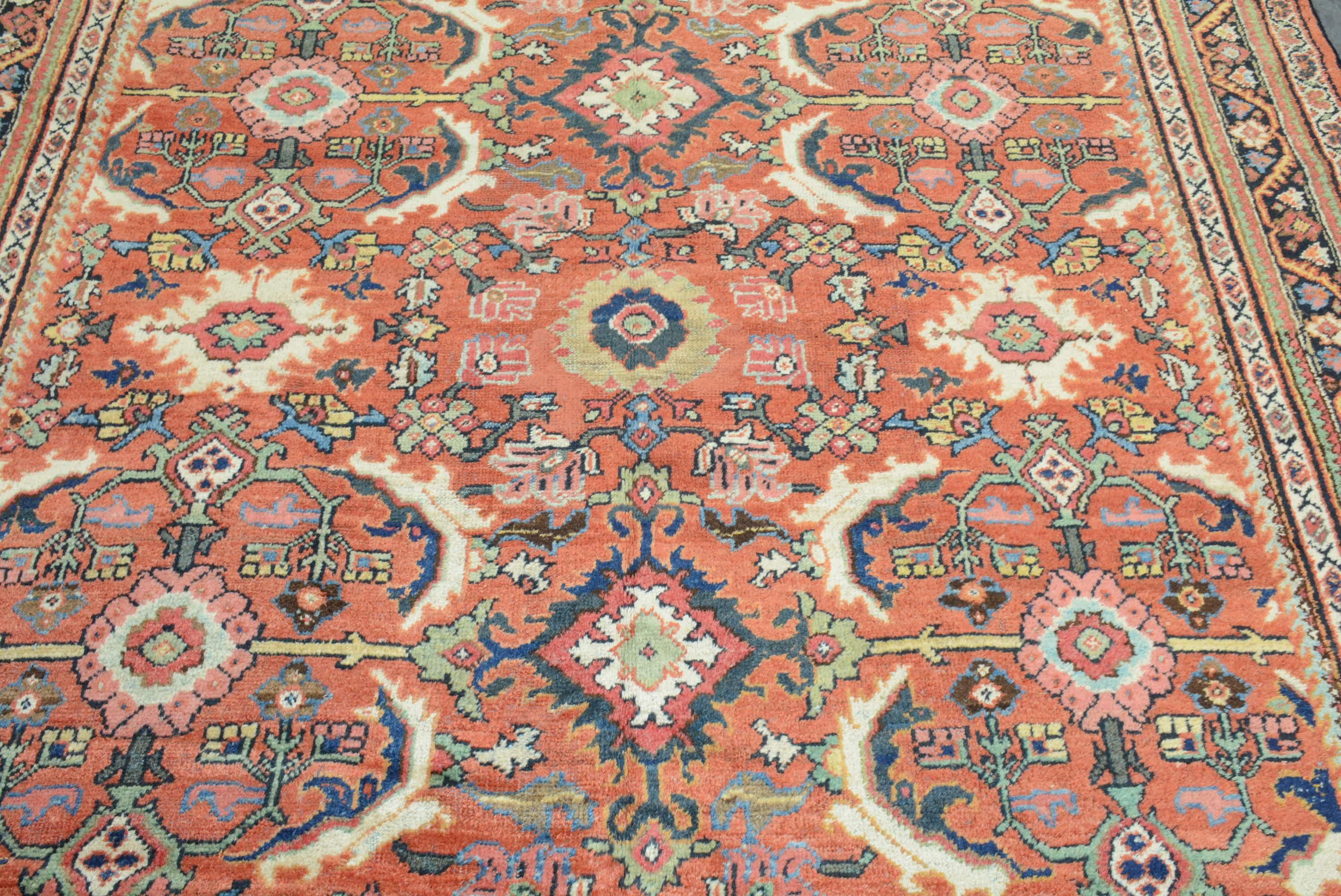 Antiker persischer Mahal-Teppich (Mitte des 20. Jahrhunderts) im Angebot