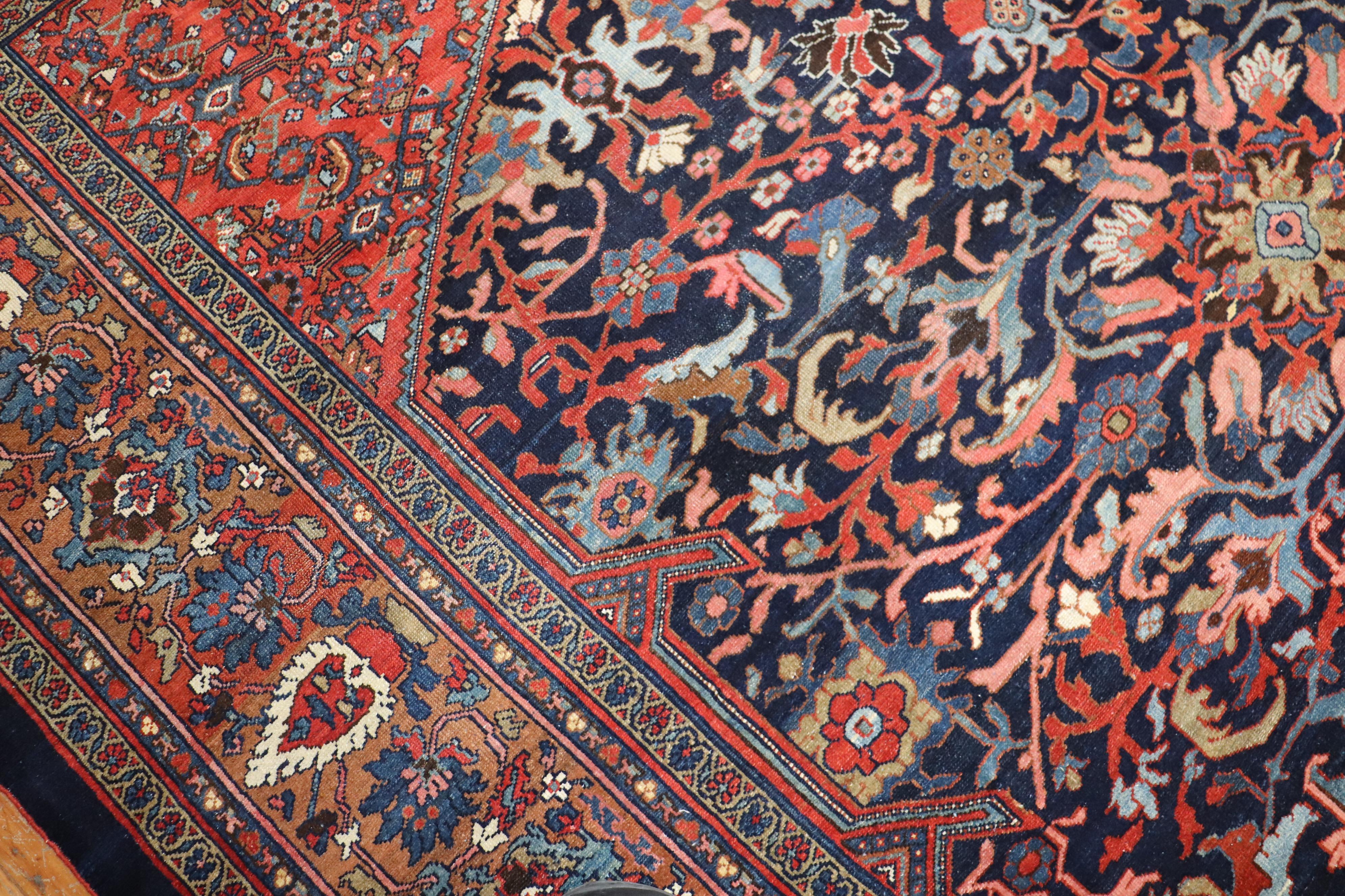 Antique Persian Mahal Carpet For Sale 1