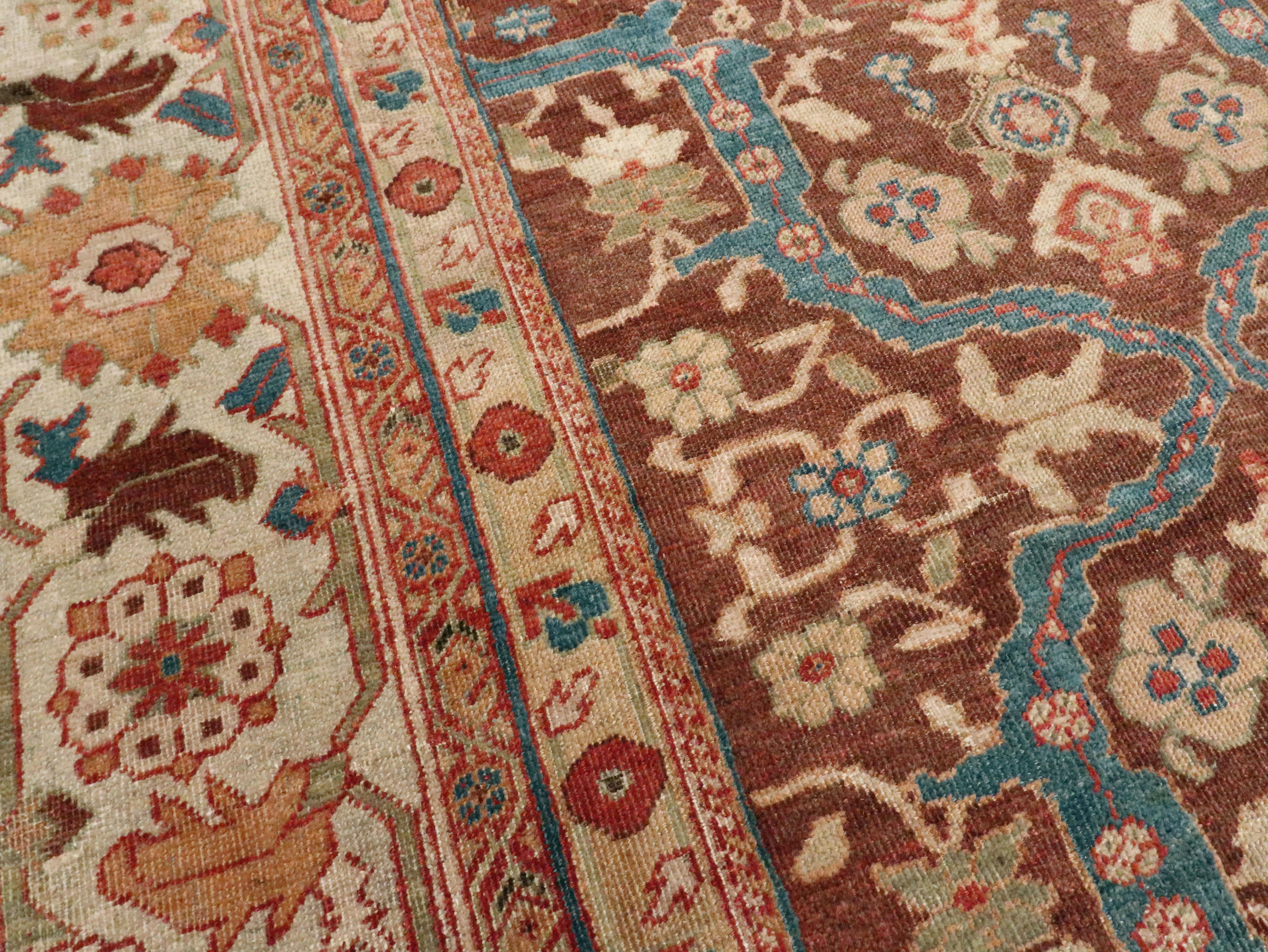 Antique Persian Mahal Carpet 2