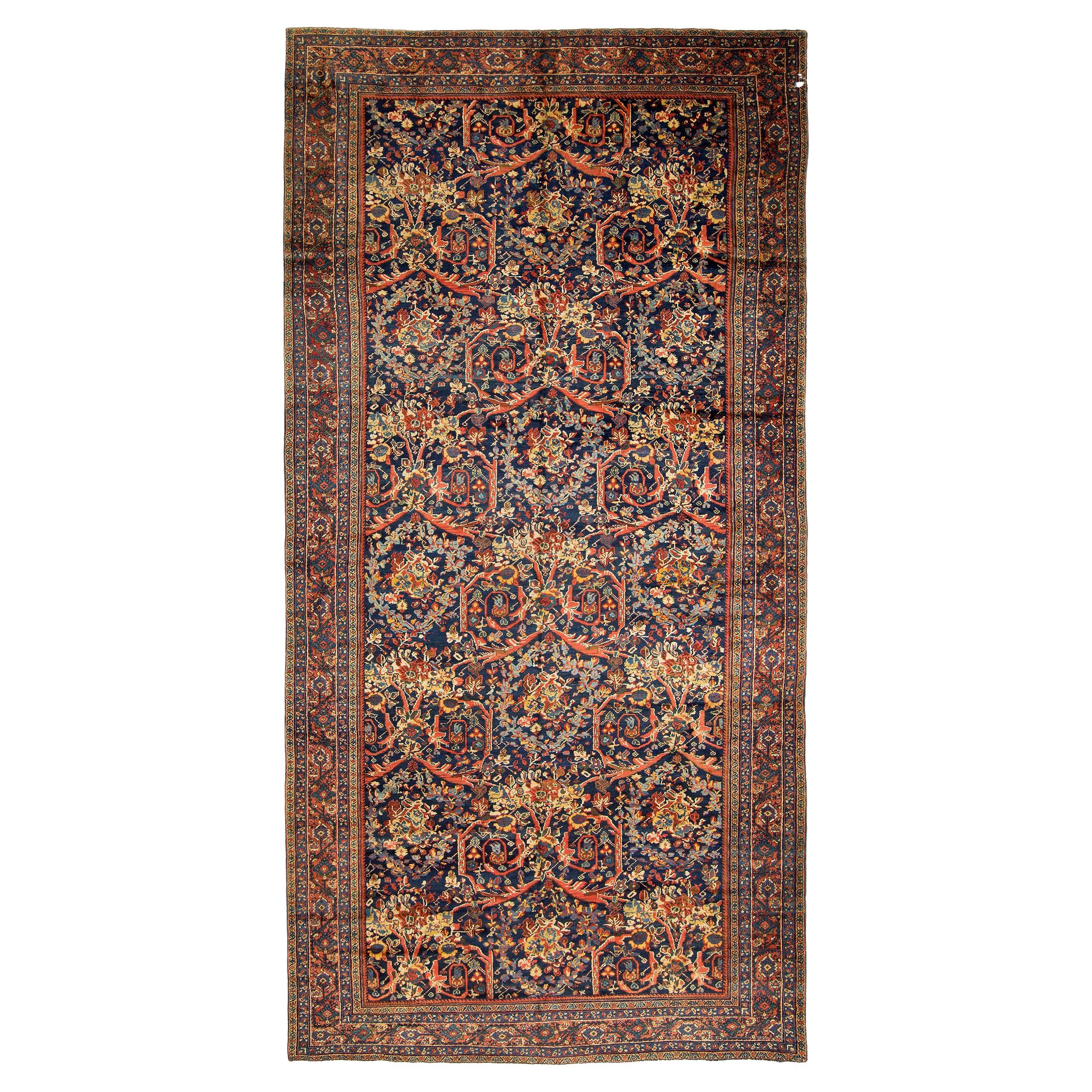 Antique Persian Mahal Carpet For Sale