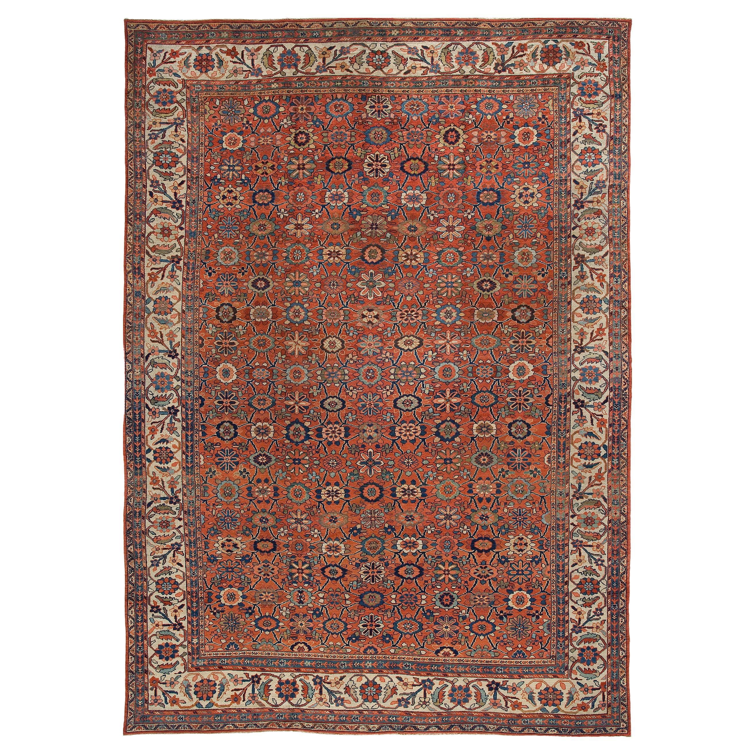 Antique Persian Mahal Carpet 