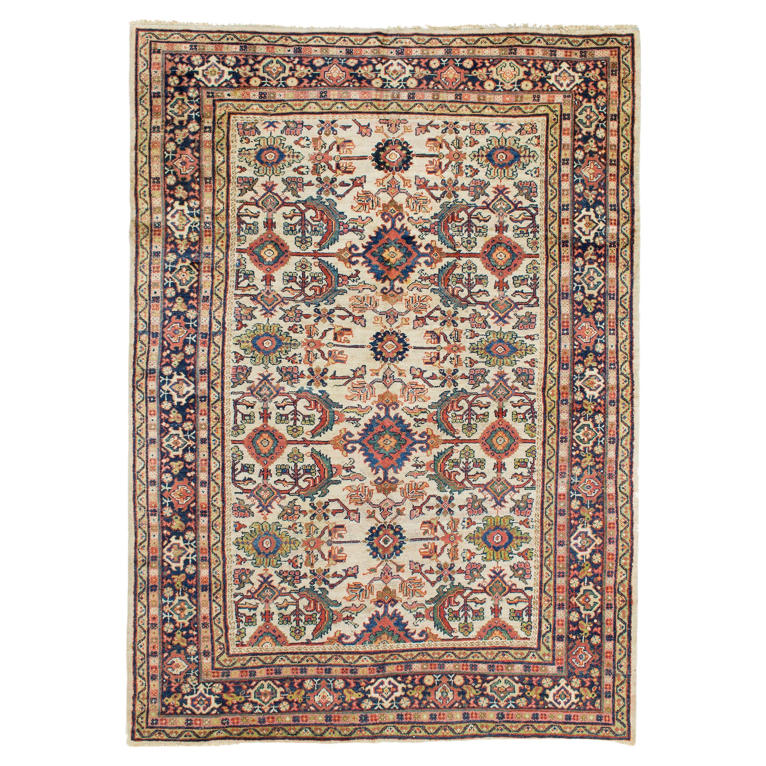 Antique Persian Mahal Carpet For Sale