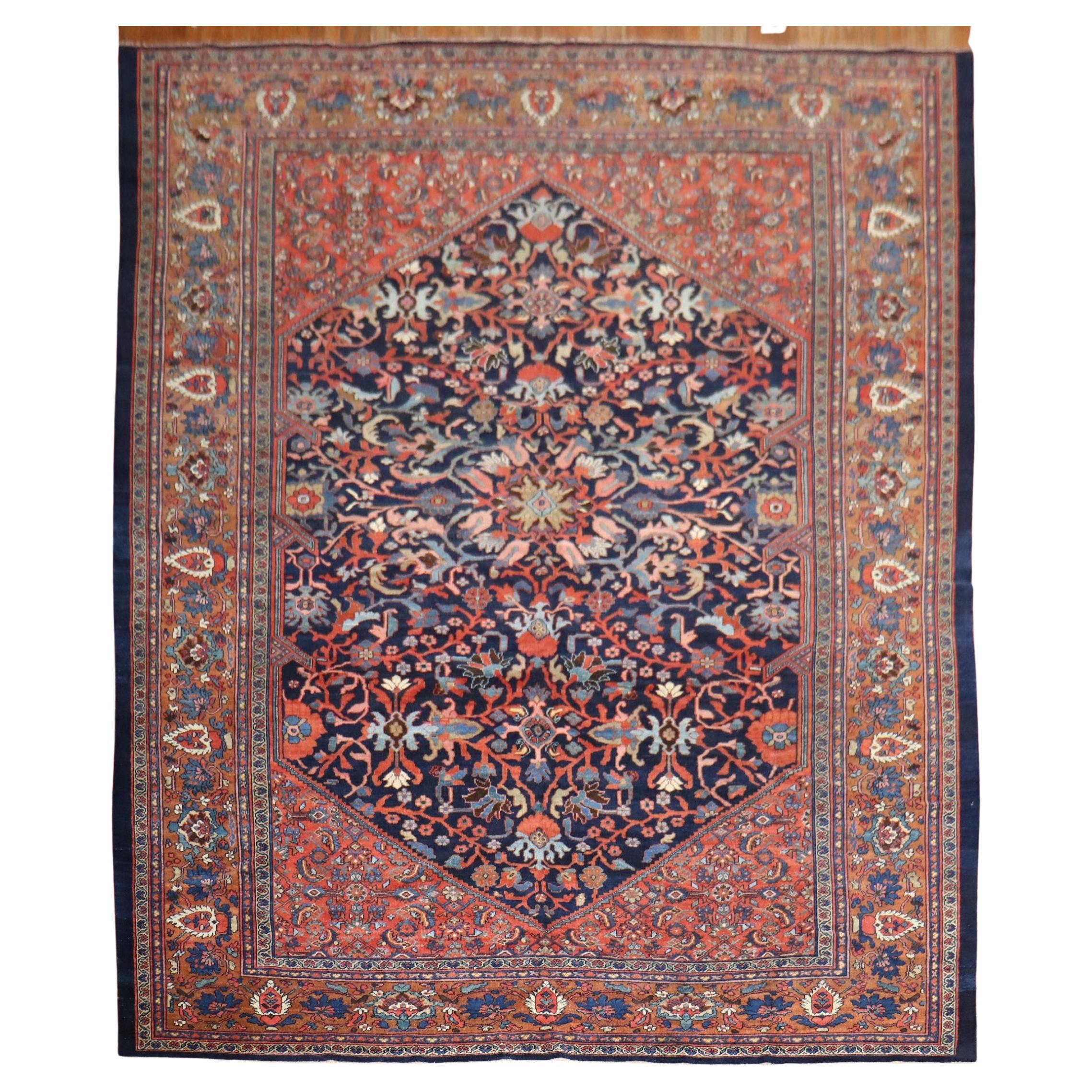 Antiker persischer Mahal-Teppich im Angebot