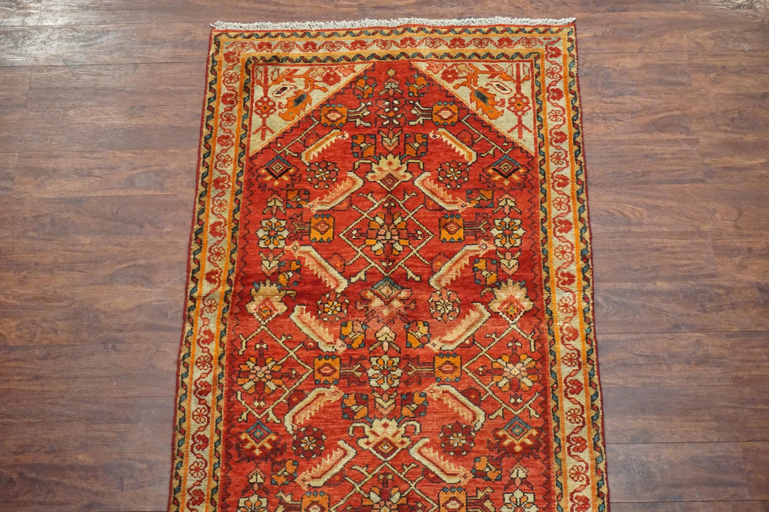 Hand-Knotted Antique Persian Mahal, circa 1930 For Sale