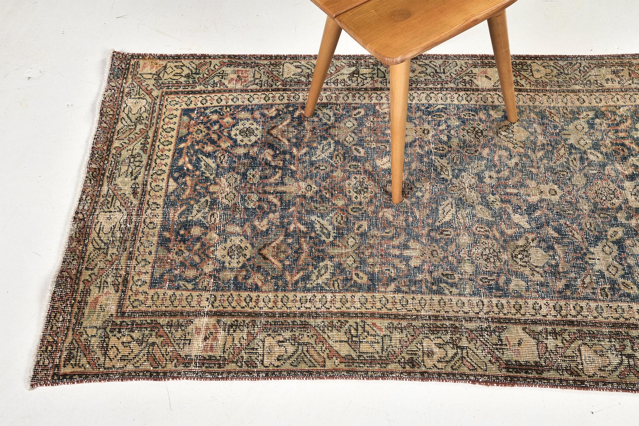 Wool Antique Persian Mahal Farahan 30012 For Sale