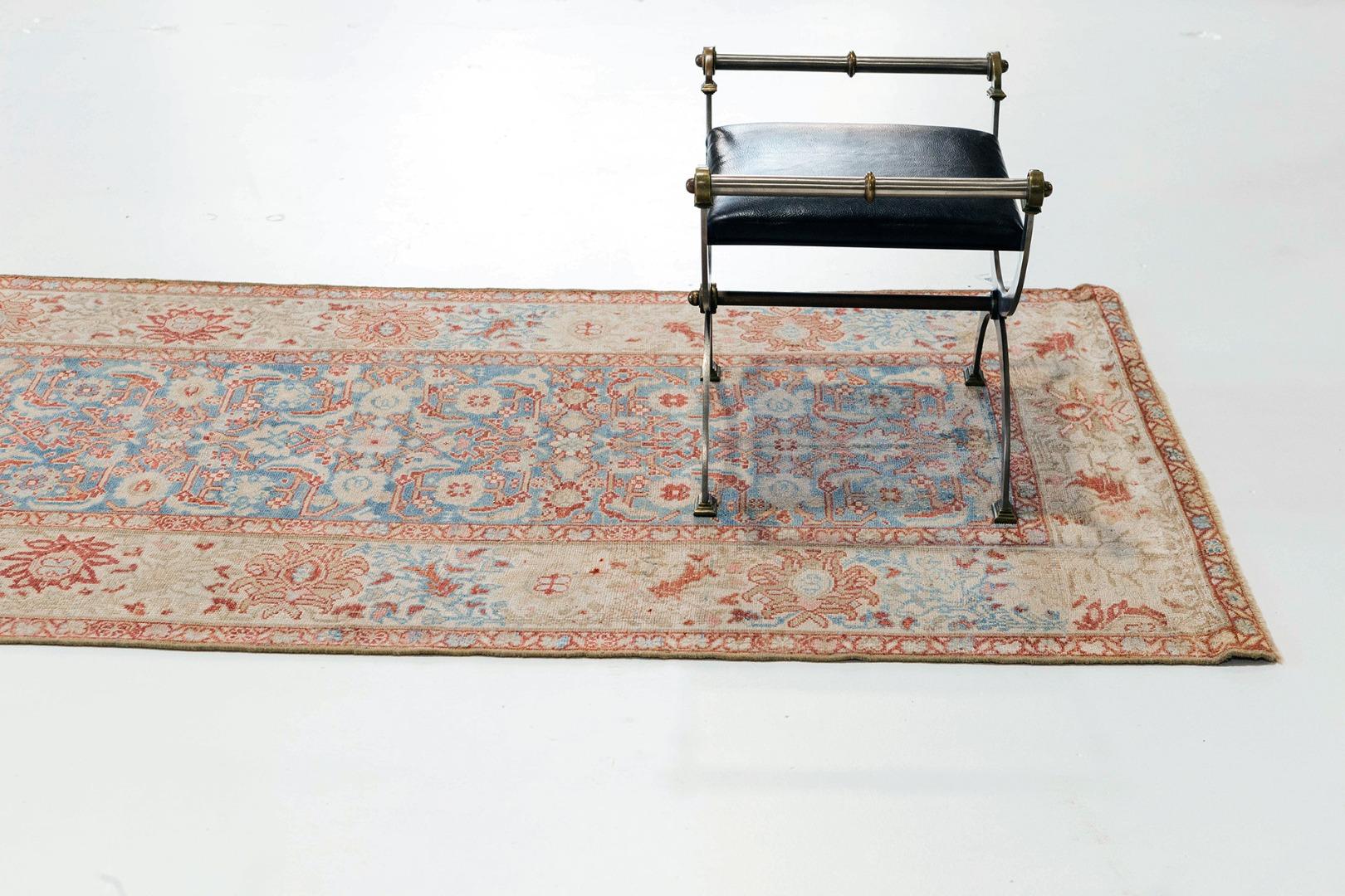 Hand-Knotted Antique Persian Mahal