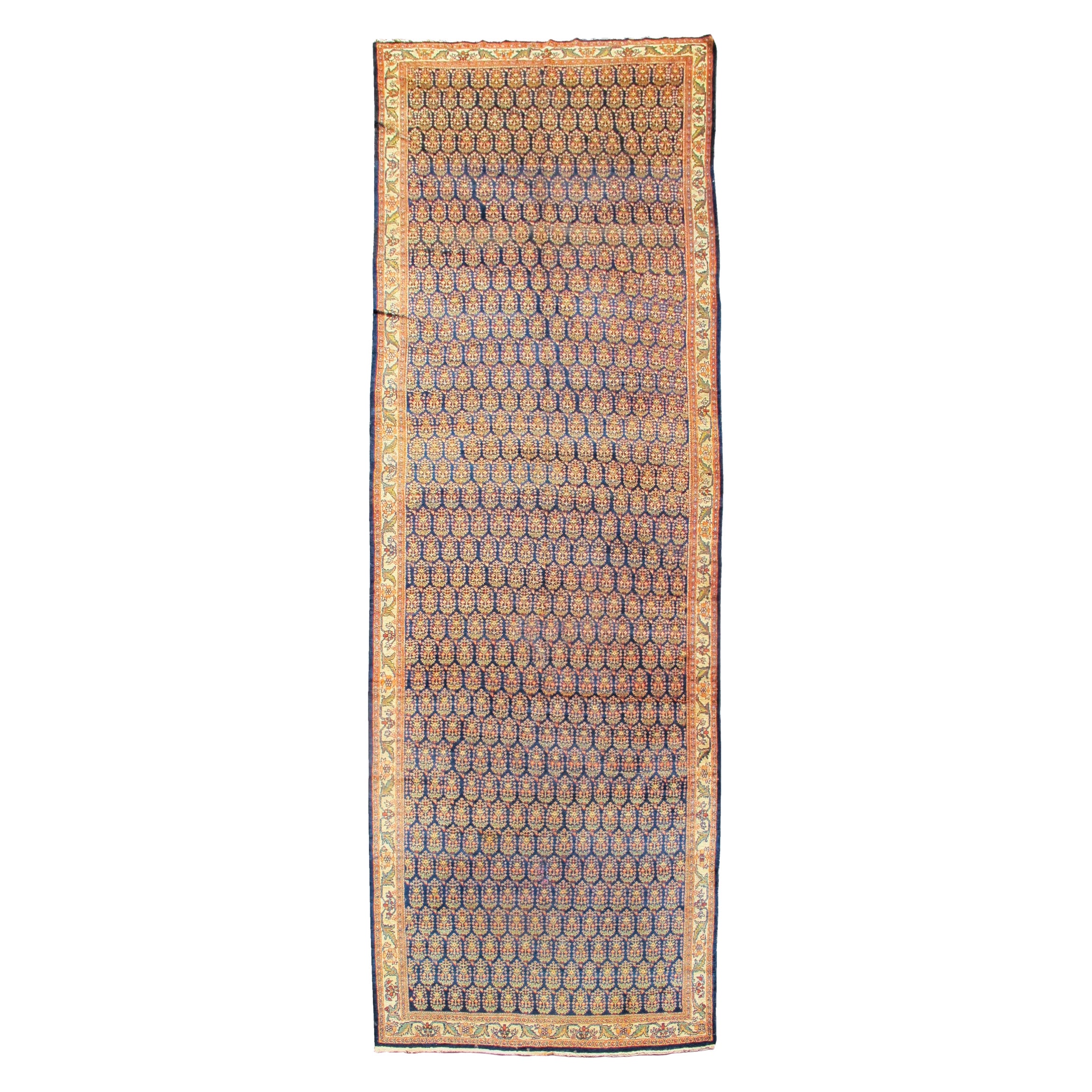 Alfombra antigua persa Mahal Gallery, principios del siglo XX en venta