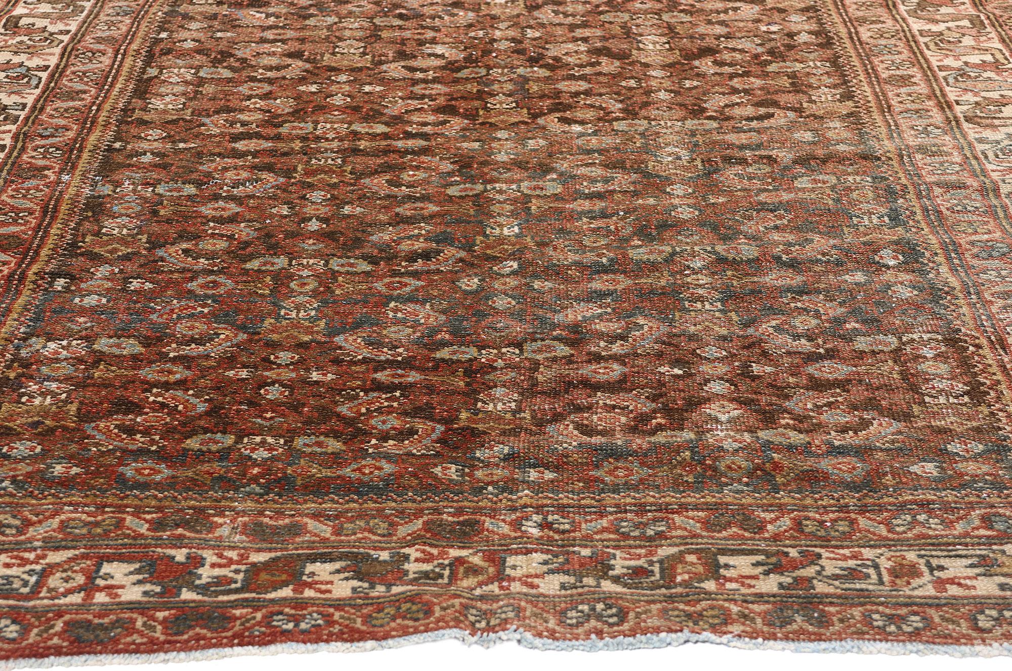 Persiano Tappeto persiano Mahal del 1920 con stile moderno in vendita