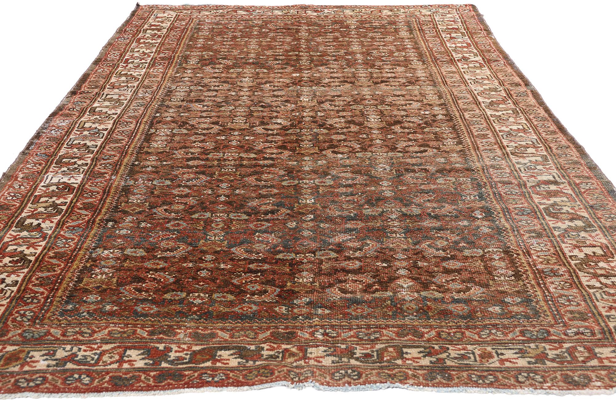 Malayer Tappeto persiano Mahal del 1920 con stile moderno in vendita