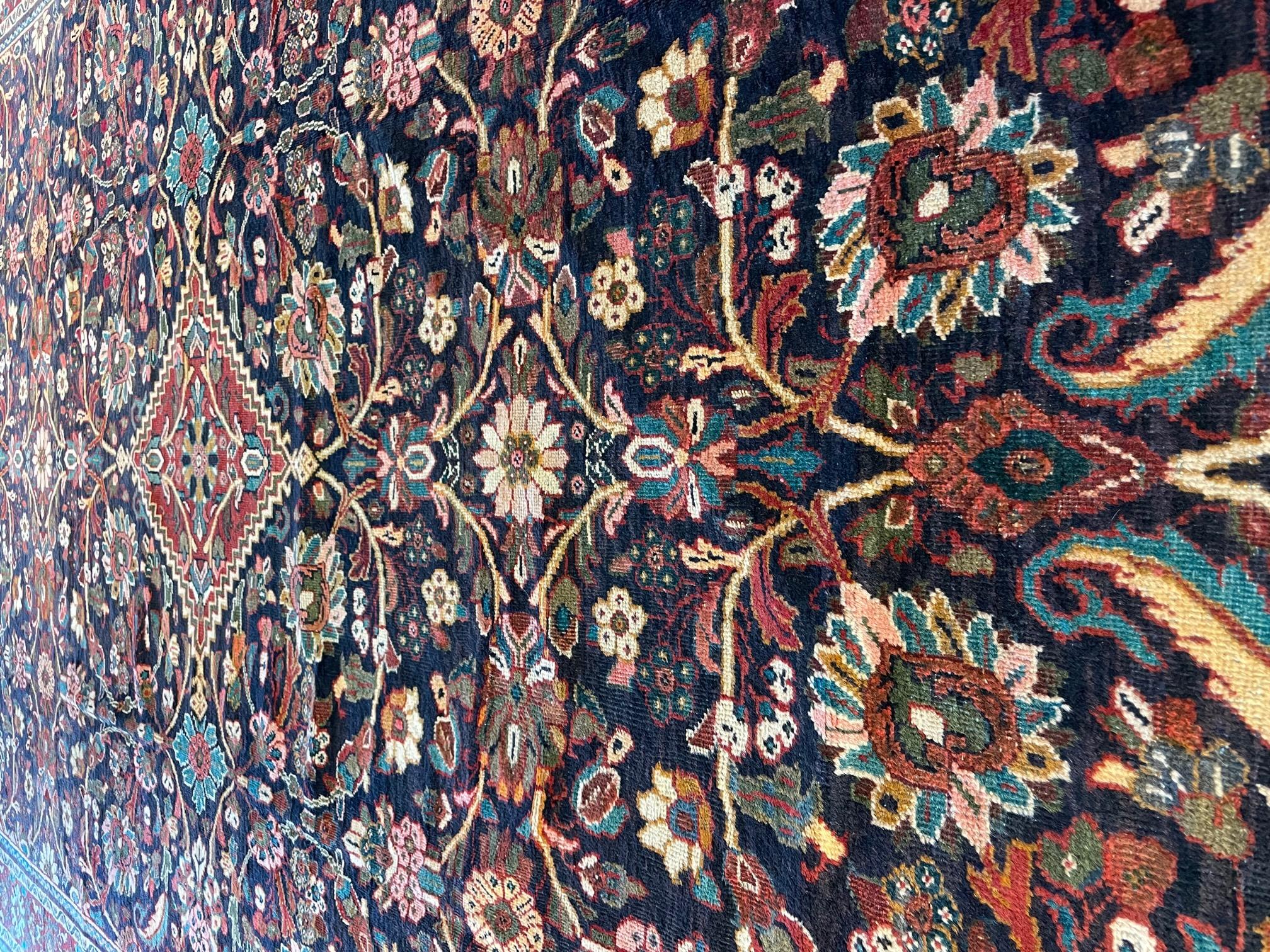 Early 20th Century Antique Persian Mahal 10' 10