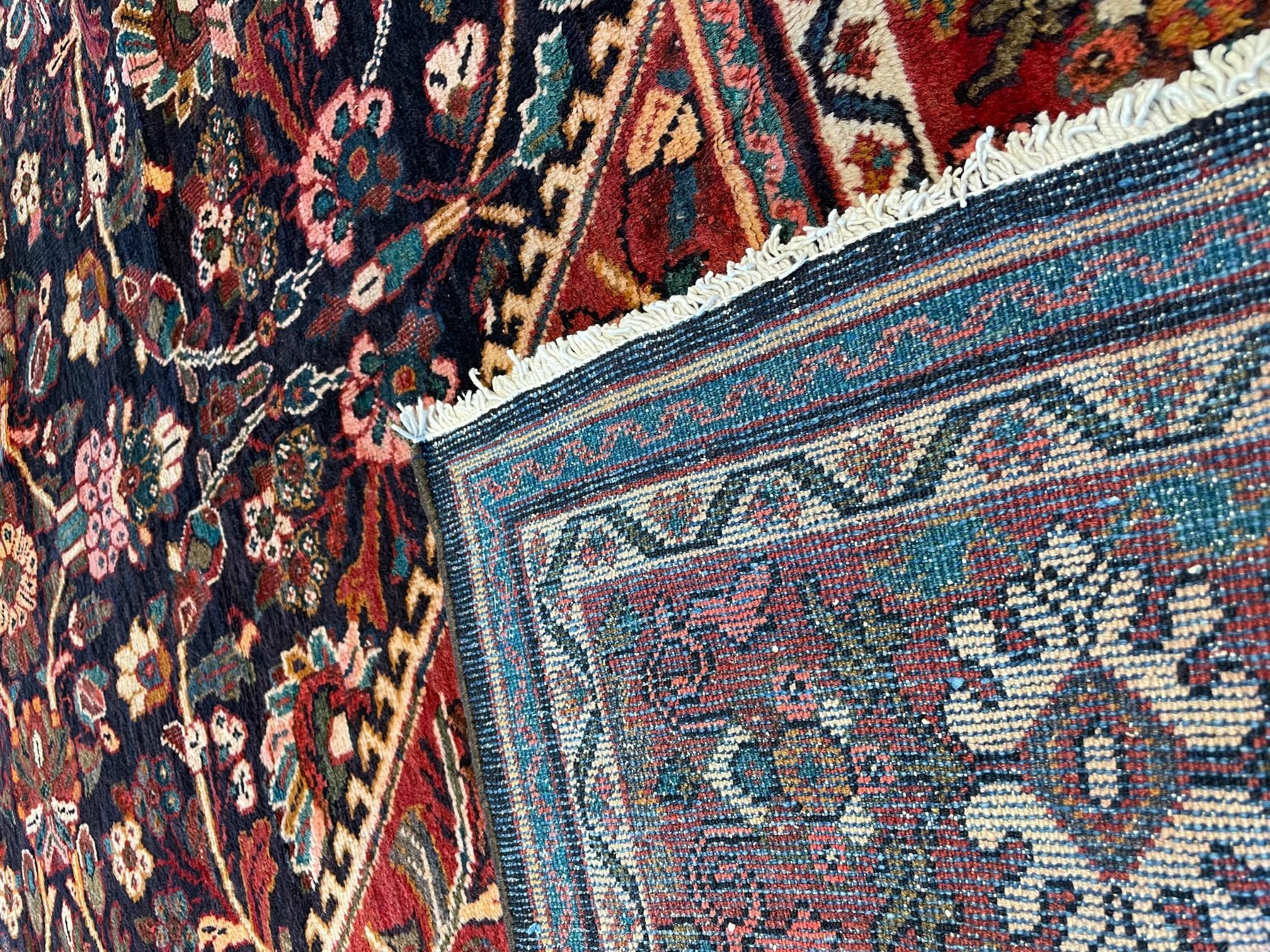 Wool Antique Persian Mahal 10' 10
