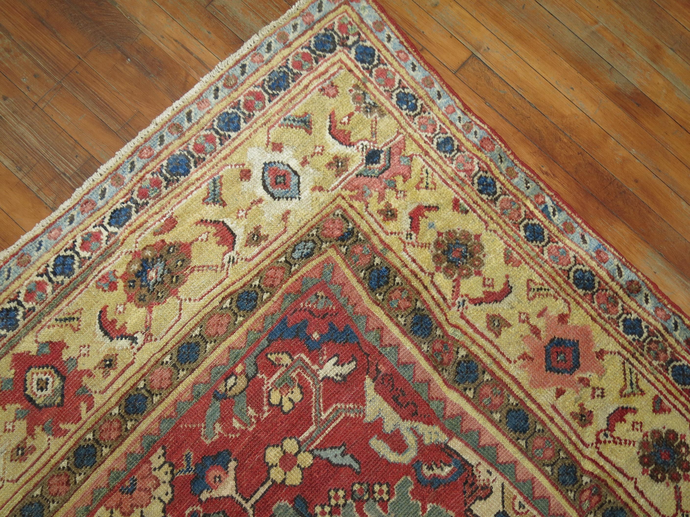 Zabihi Collection Antique Persian Mahal  Rug For Sale 6