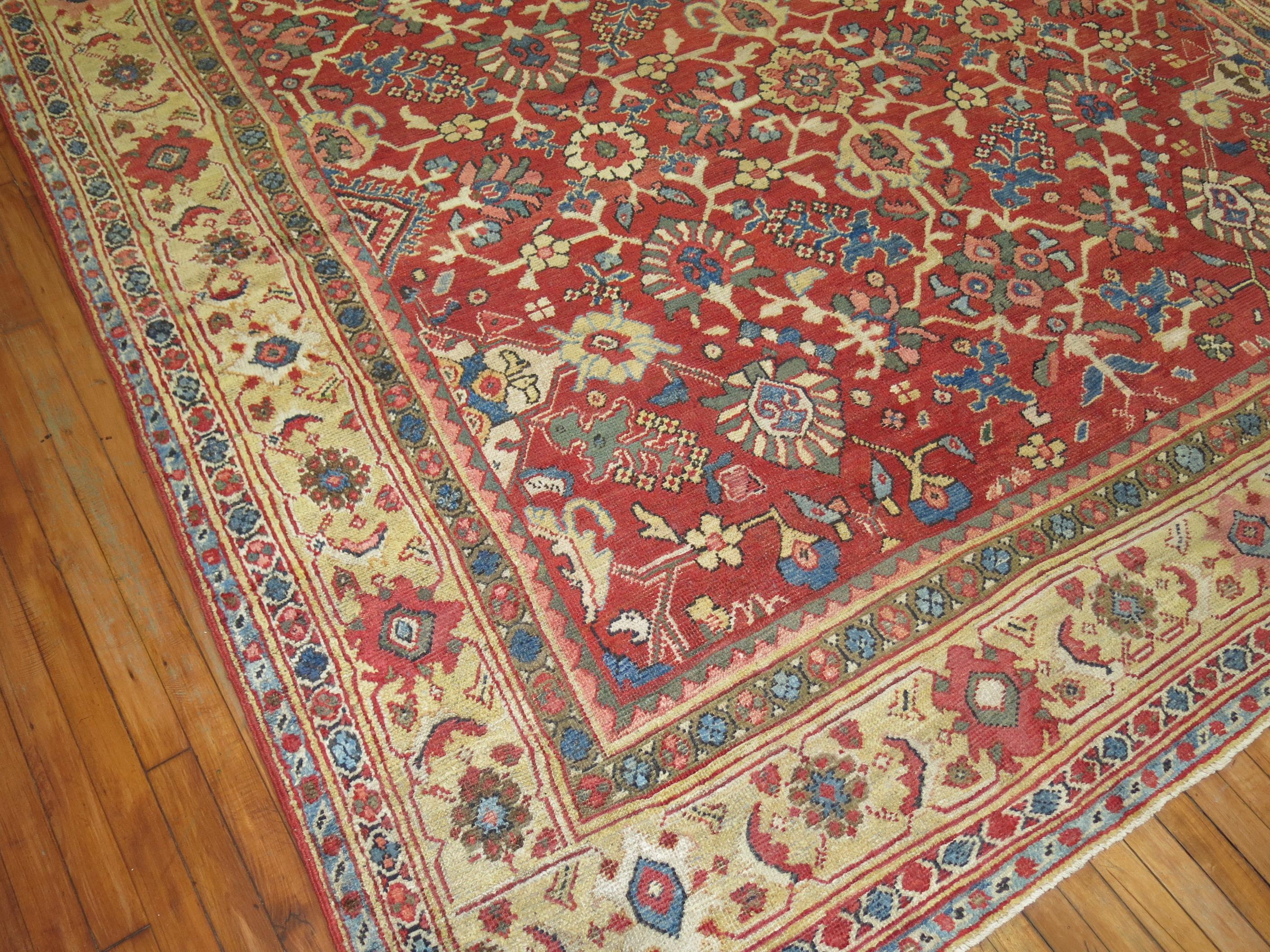 Zabihi Collection Antique Persian Mahal  Rug For Sale 7