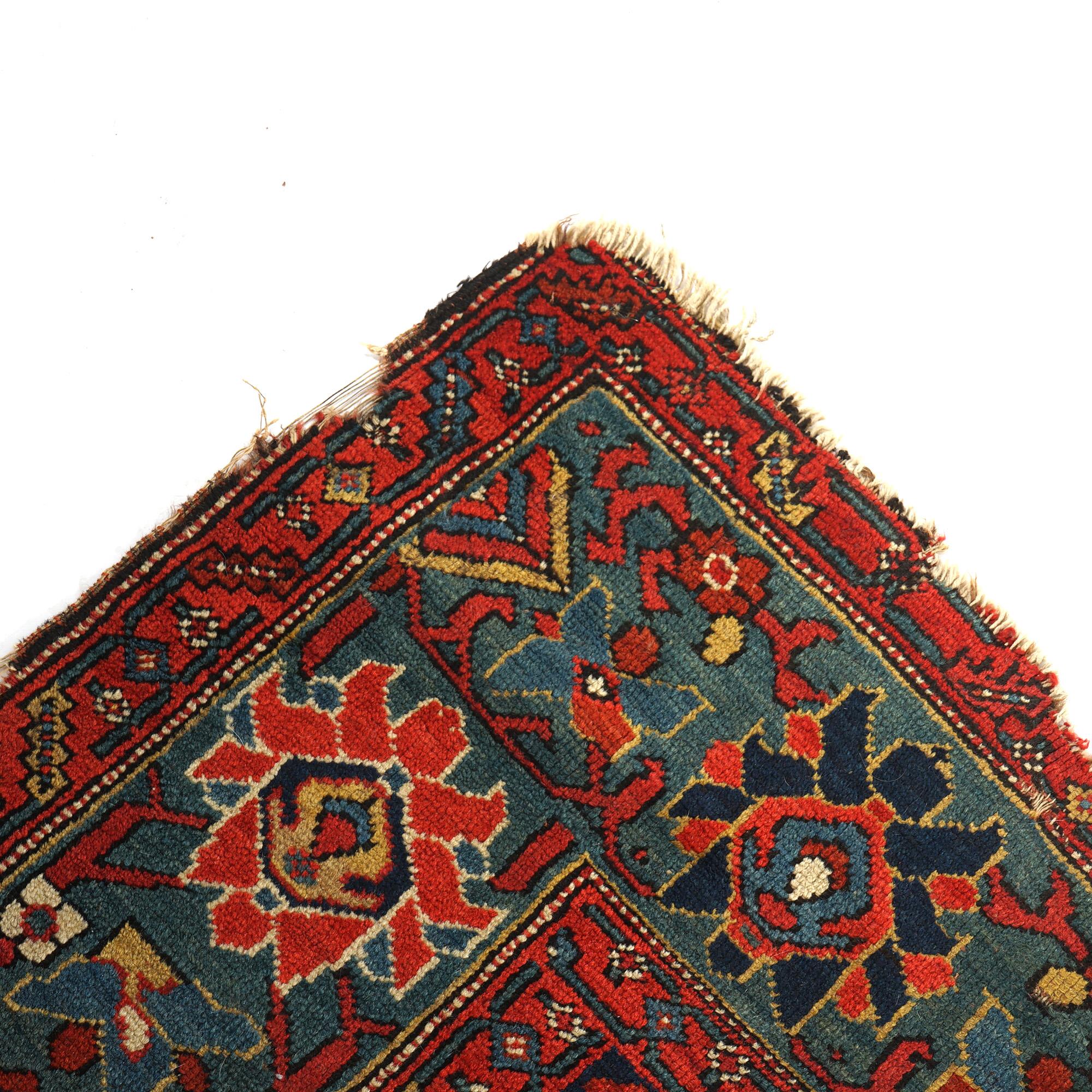 Antiker persischer Mahal-Teppich aus orientalischer Wolle, um 1920 im Angebot 7