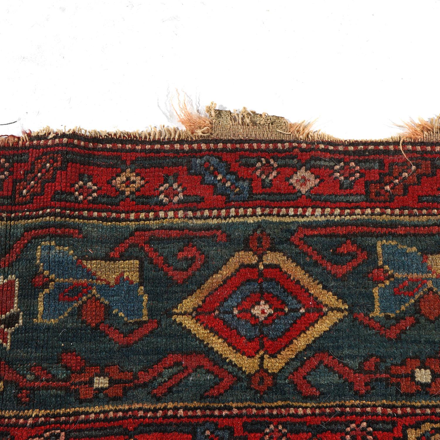 Antiker persischer Mahal-Teppich aus orientalischer Wolle, um 1920 im Angebot 9
