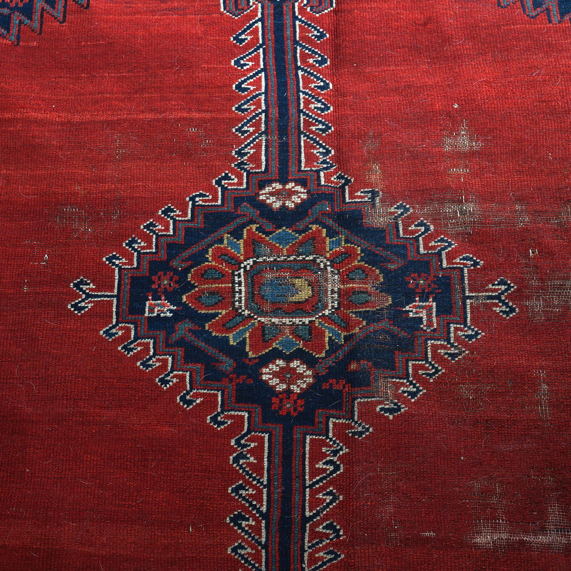 Antiker persischer Mahal-Teppich aus orientalischer Wolle, um 1920 (Asiatisch) im Angebot