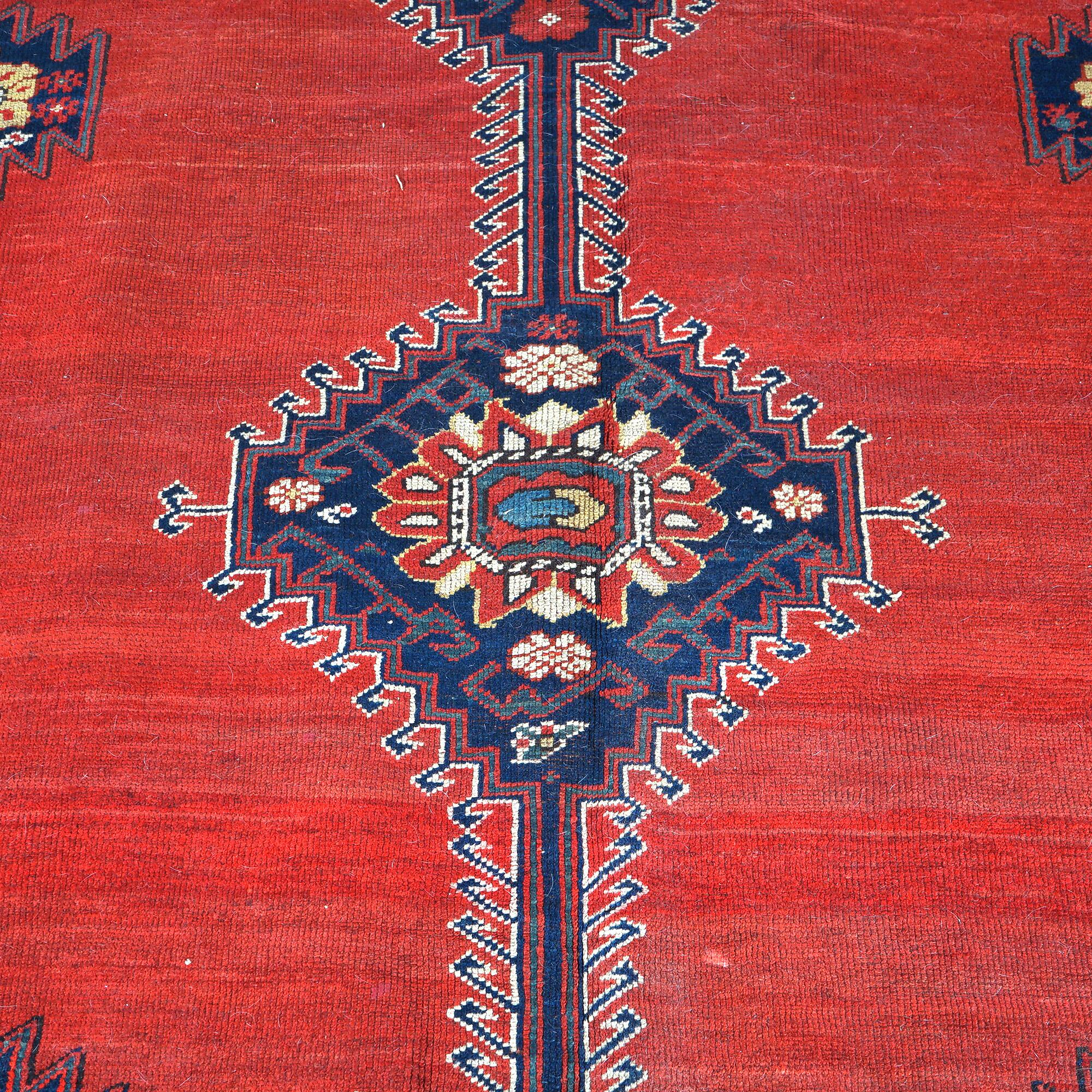 Antiker persischer Mahal-Teppich aus orientalischer Wolle, um 1920 im Angebot 2
