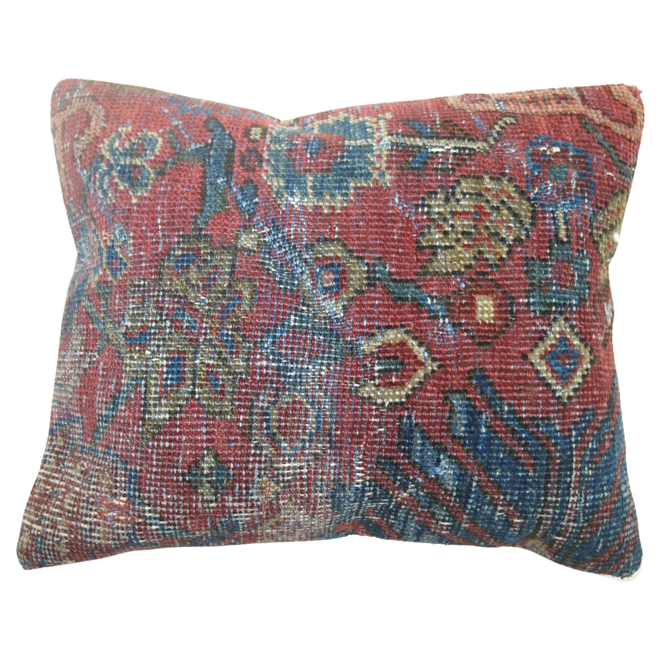 Antique Persian Mahal Pillow For Sale