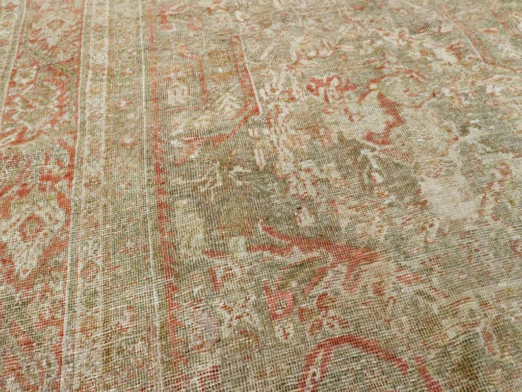 Antiker persischer Mahal-Teppich in Zimmergröße (Rustikal) im Angebot