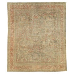 Tapis persan ancien de taille Mahal