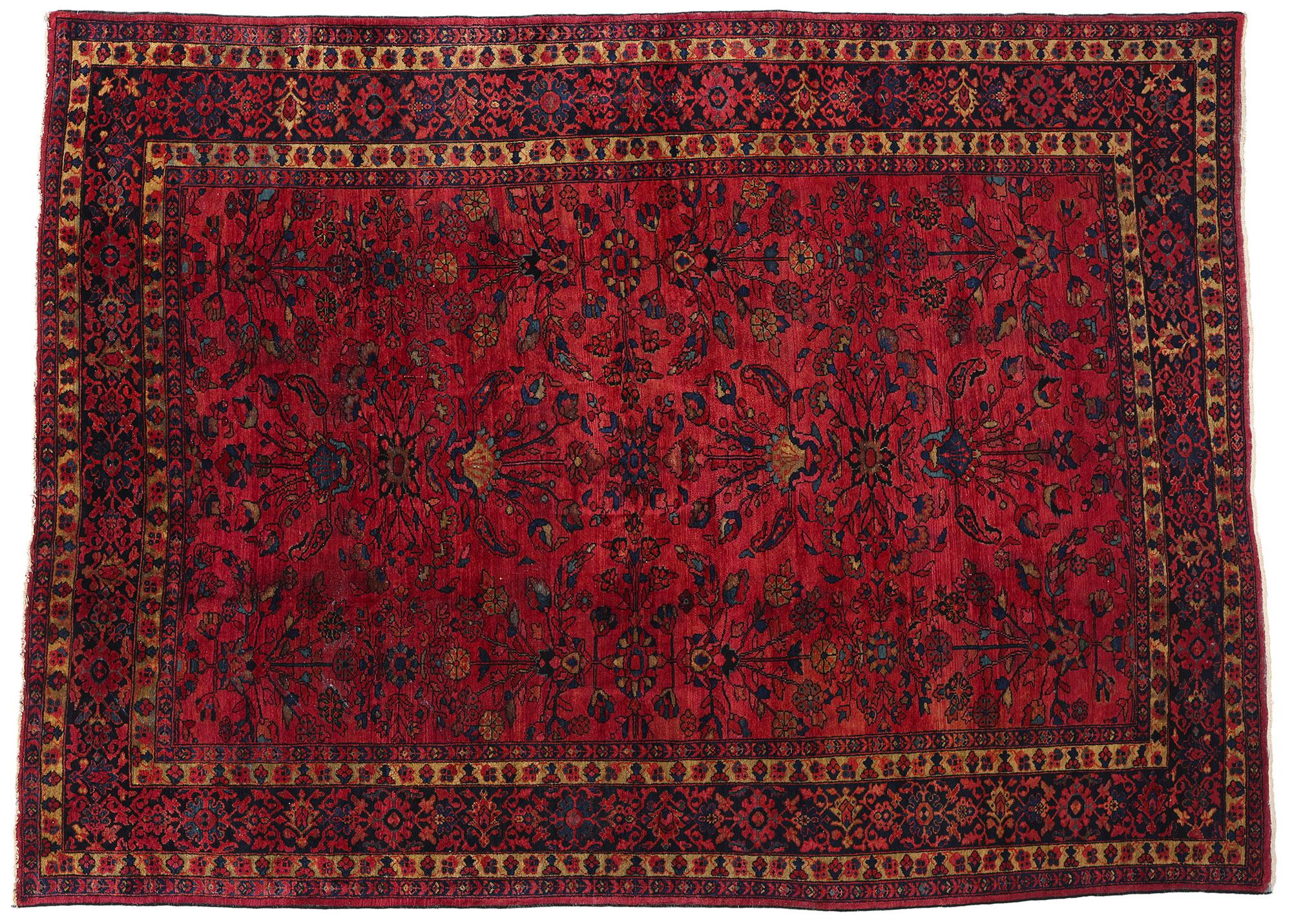 1920's Persian Mahal Carpet with Traditional Style For Sale 3