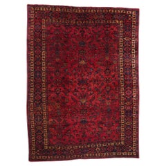 1920's Persian Mahal Carpet with Traditional Style