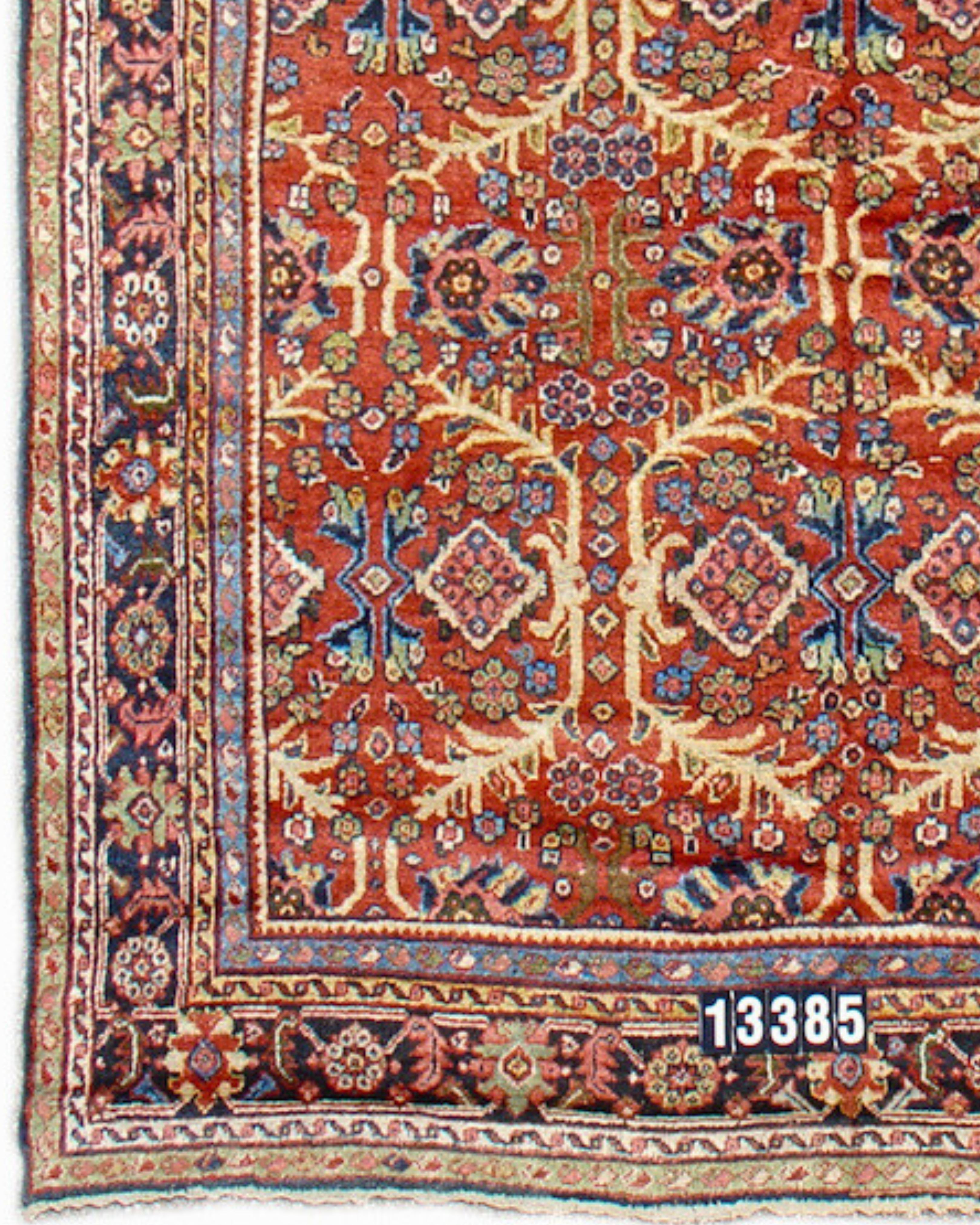 Antique Persian Mahal Rug, 19th Century In Excellent Condition For Sale In San Francisco, CA