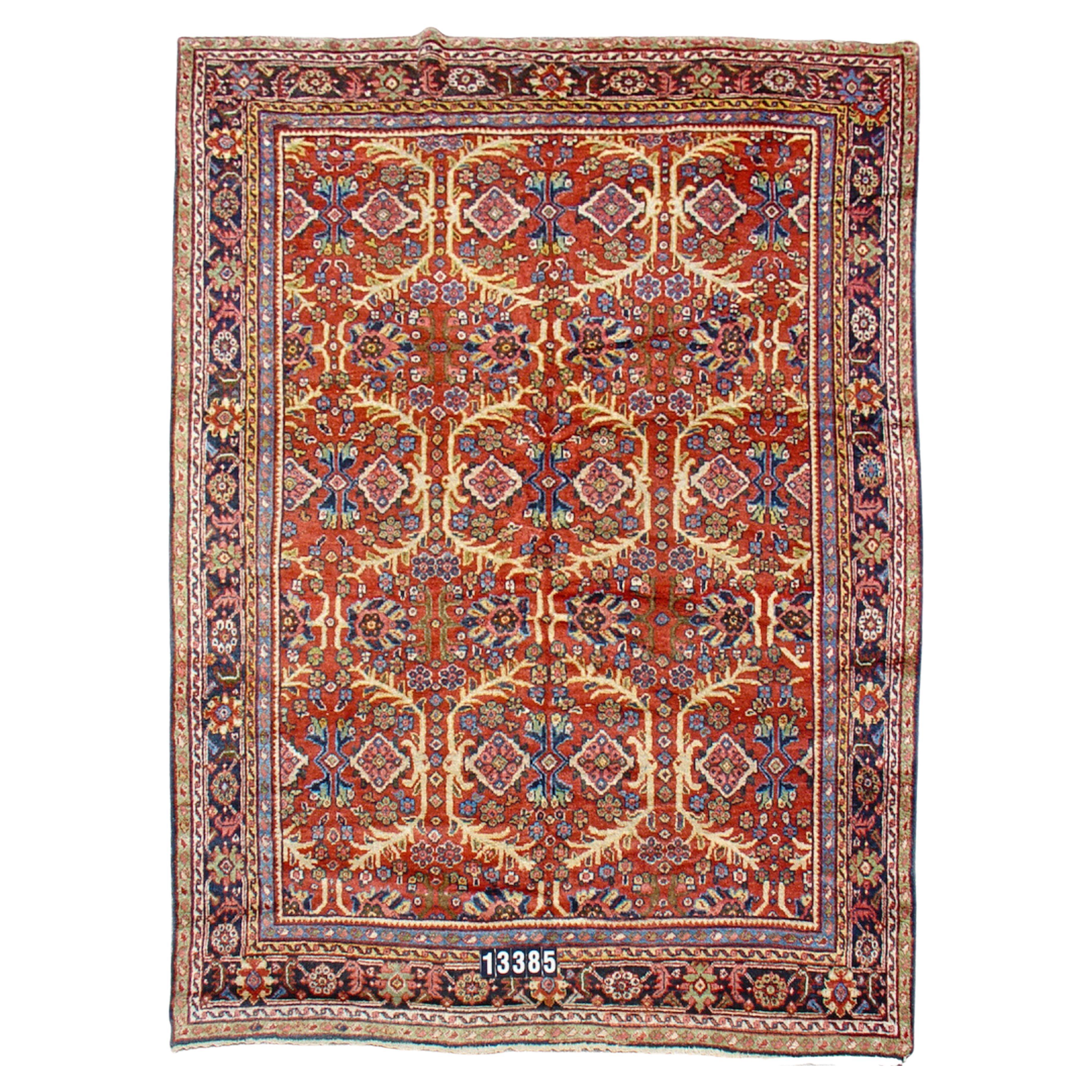 Antique Persian Mahal Rug, 19th Century For Sale