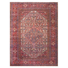Antiker persischer Mahal-Teppich 9' 2'' x 12' 0''.