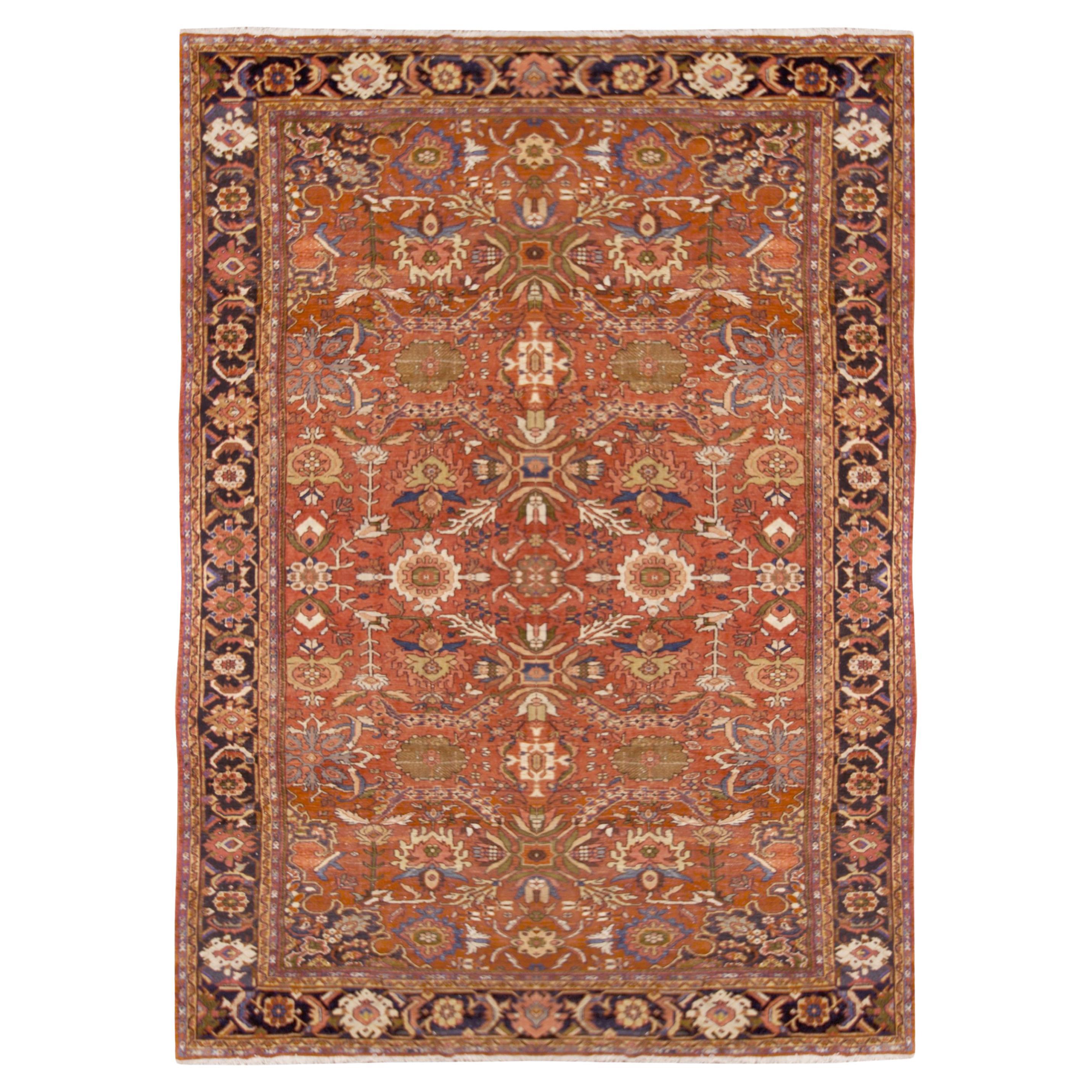 Tapis persan ancien Mahal, 9'2 x 12'8