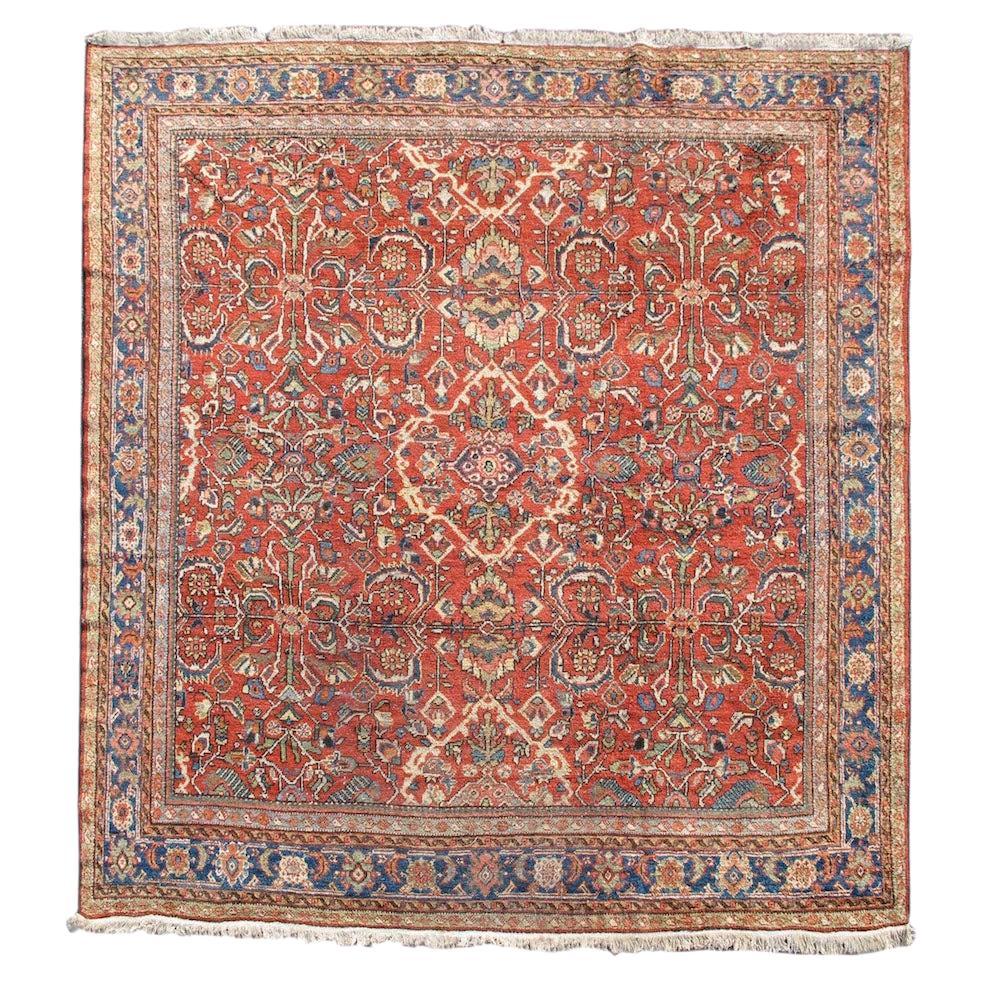 Antique Persian Mahal Rug, Early 20th Century For Sale
