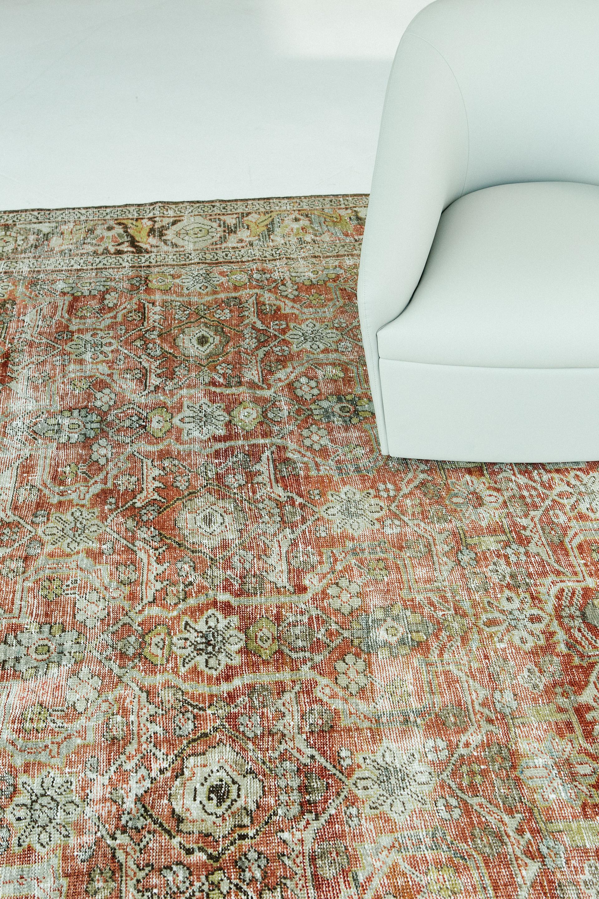 Mahal Persian carpets from the 19th century and turn of the 20th century have become perhaps the most desirable among Persian village weaving, as they appeal strongly to both connoisseurs and interior designers. This rug stands out as an outstanding