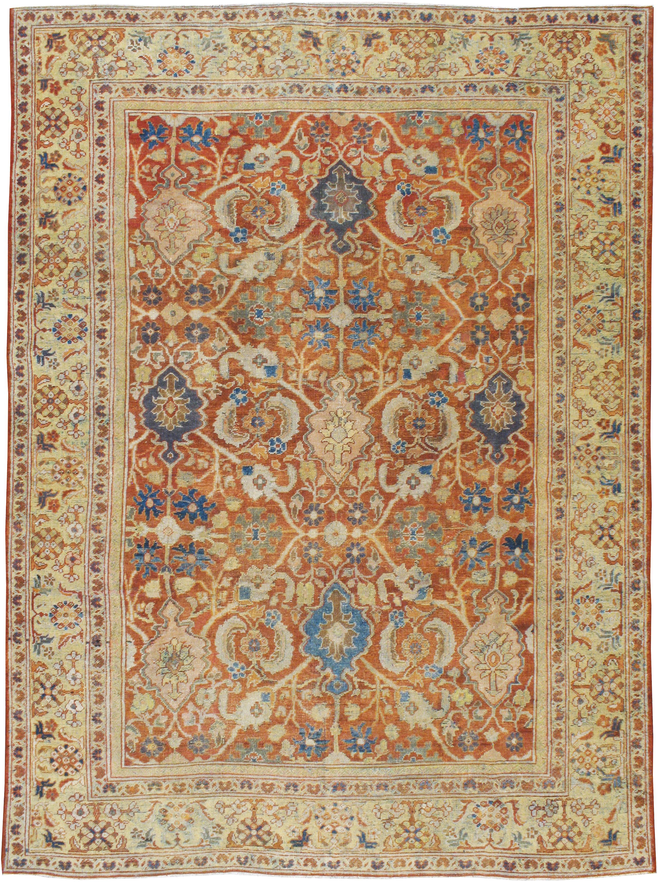 An antique Persian Mahal carpet from the early 20th century.