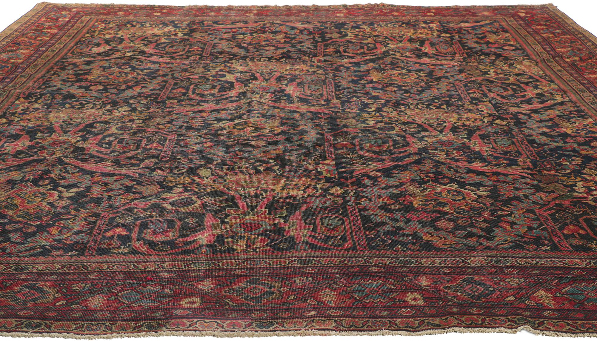 Antiker persischer Mahal-Teppich (Viktorianisch) im Angebot