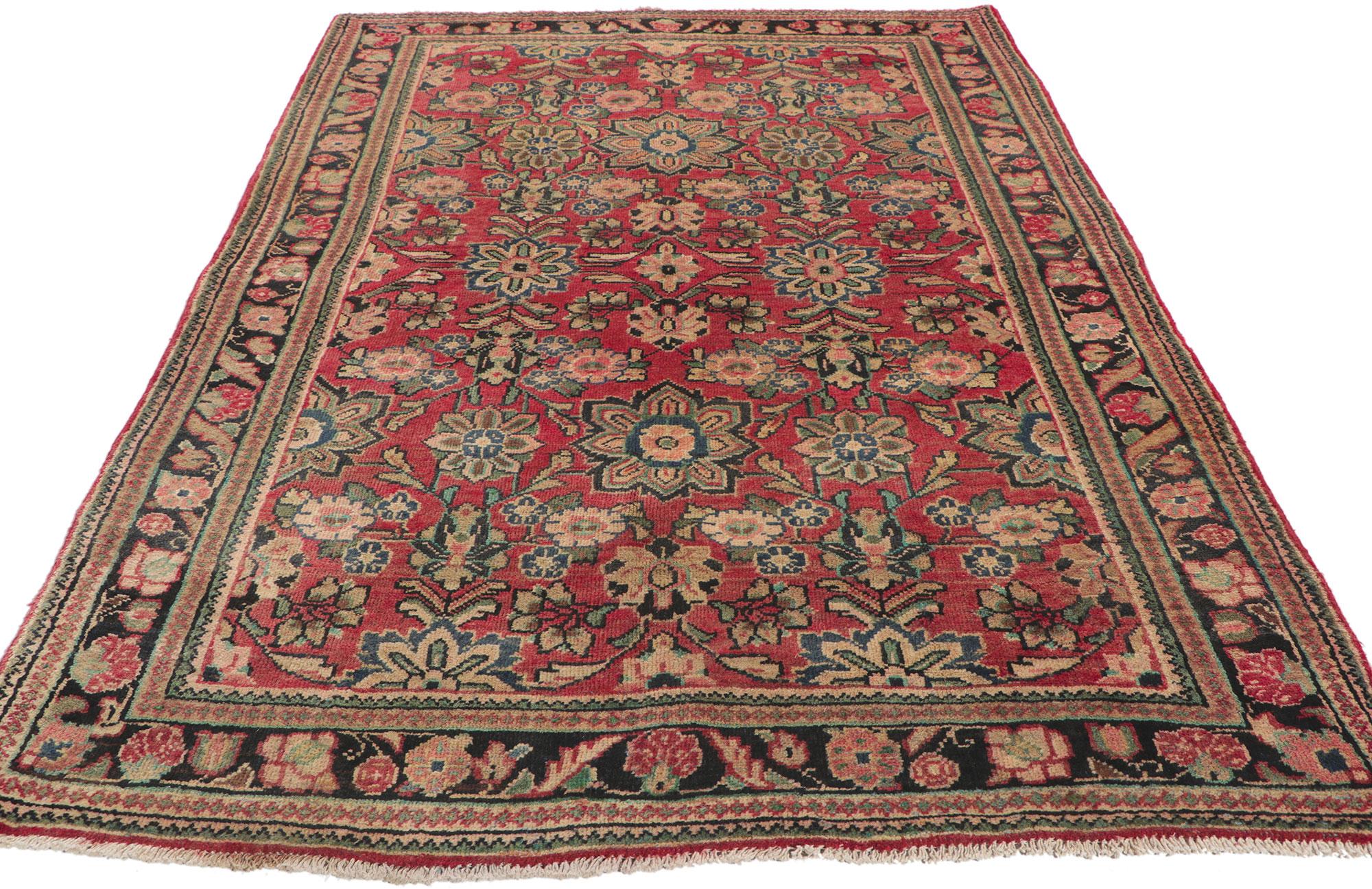 Malayer Antique Persian Mahal Rug For Sale