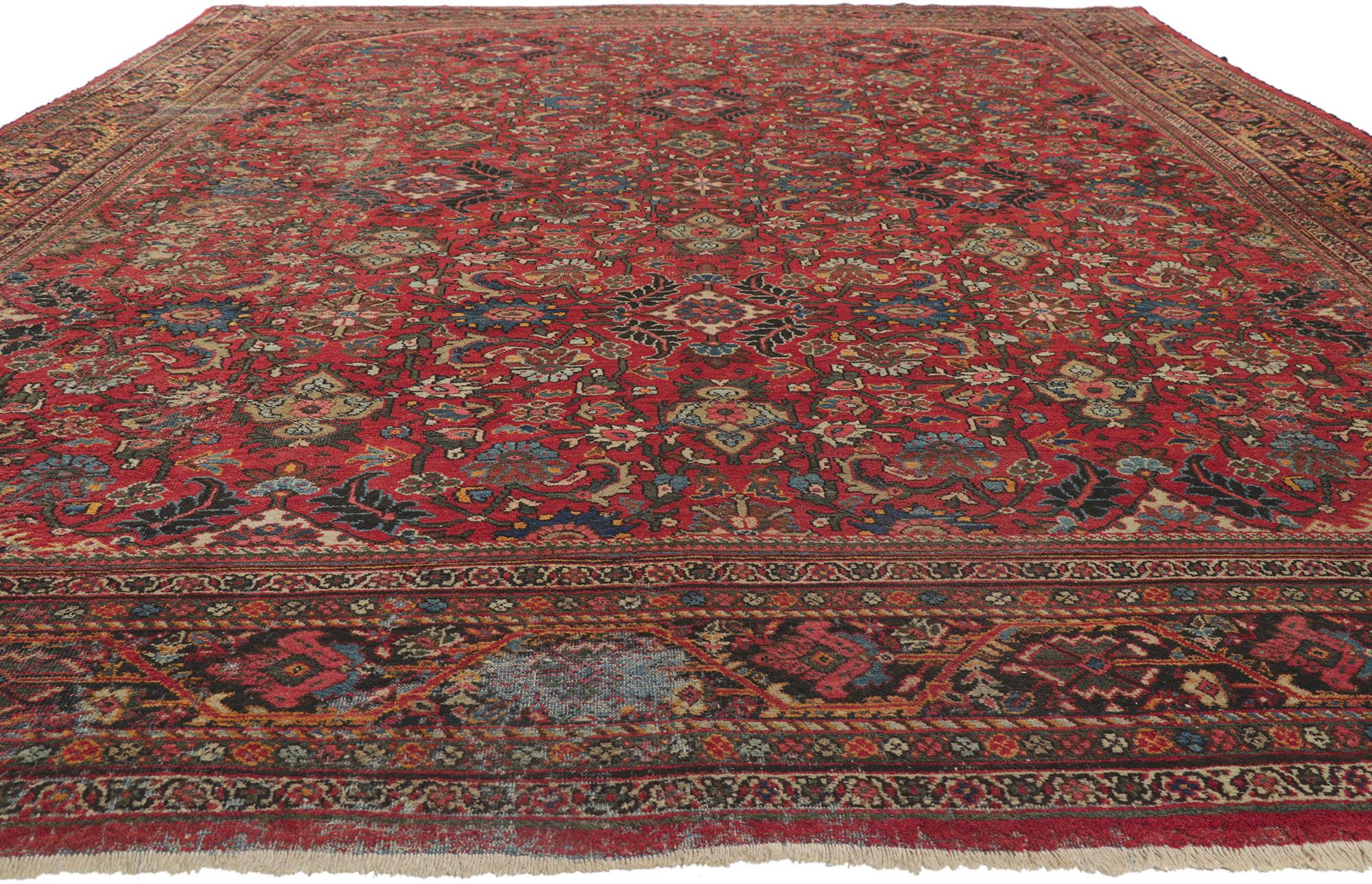 Malayer Antique Persian Mahal Rug For Sale