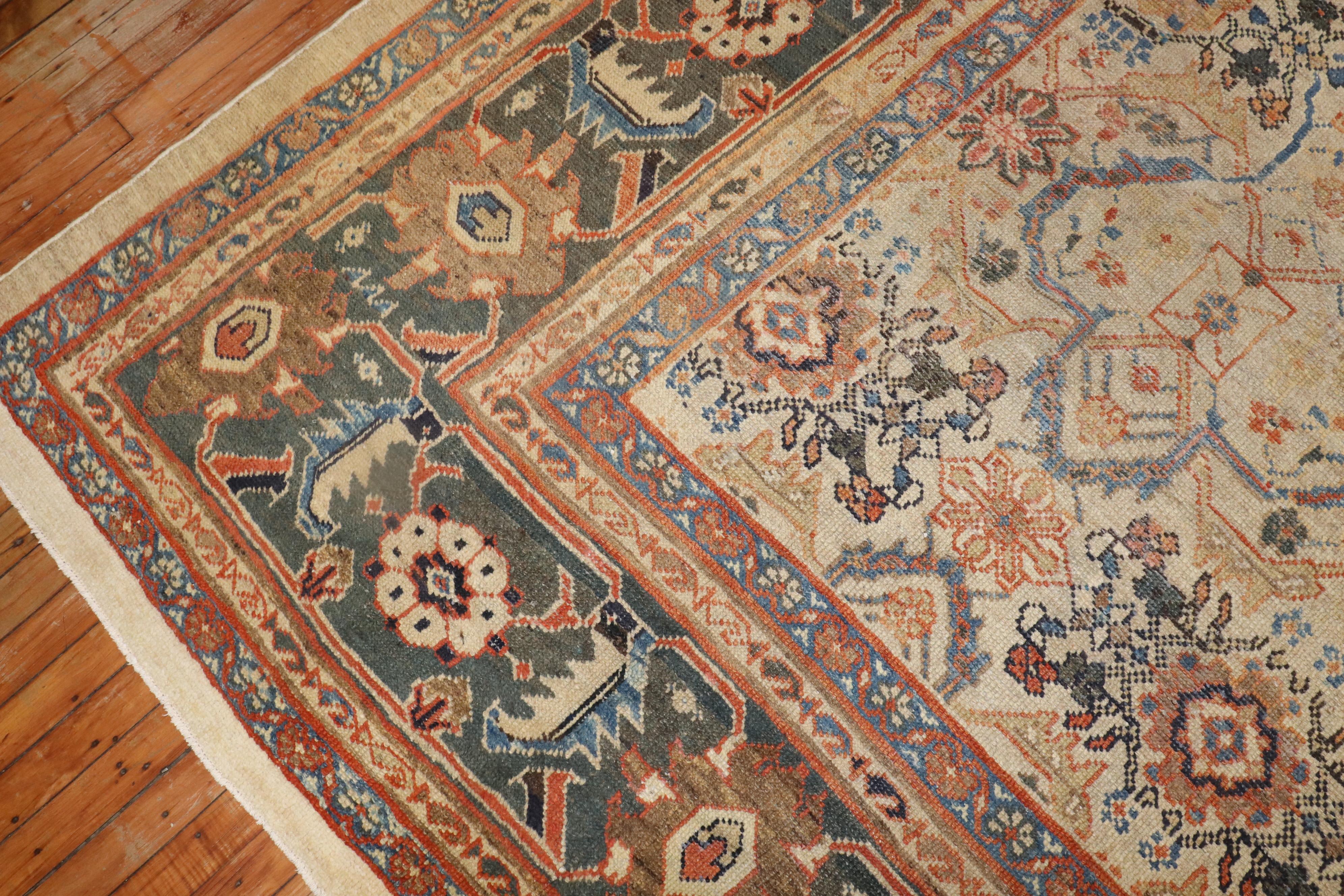 Antiker persischer Mahal-Teppich (Persisch) im Angebot