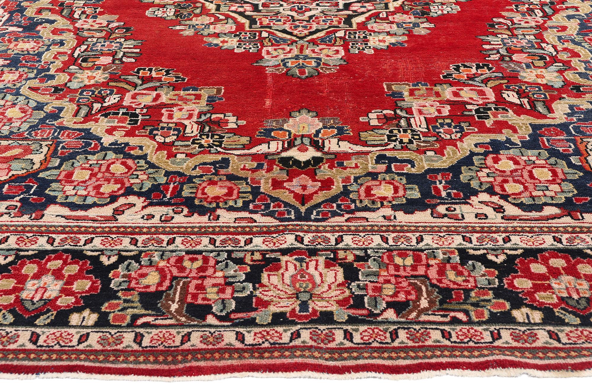 Antiker persischer Mahal-Teppich (Persisch) im Angebot