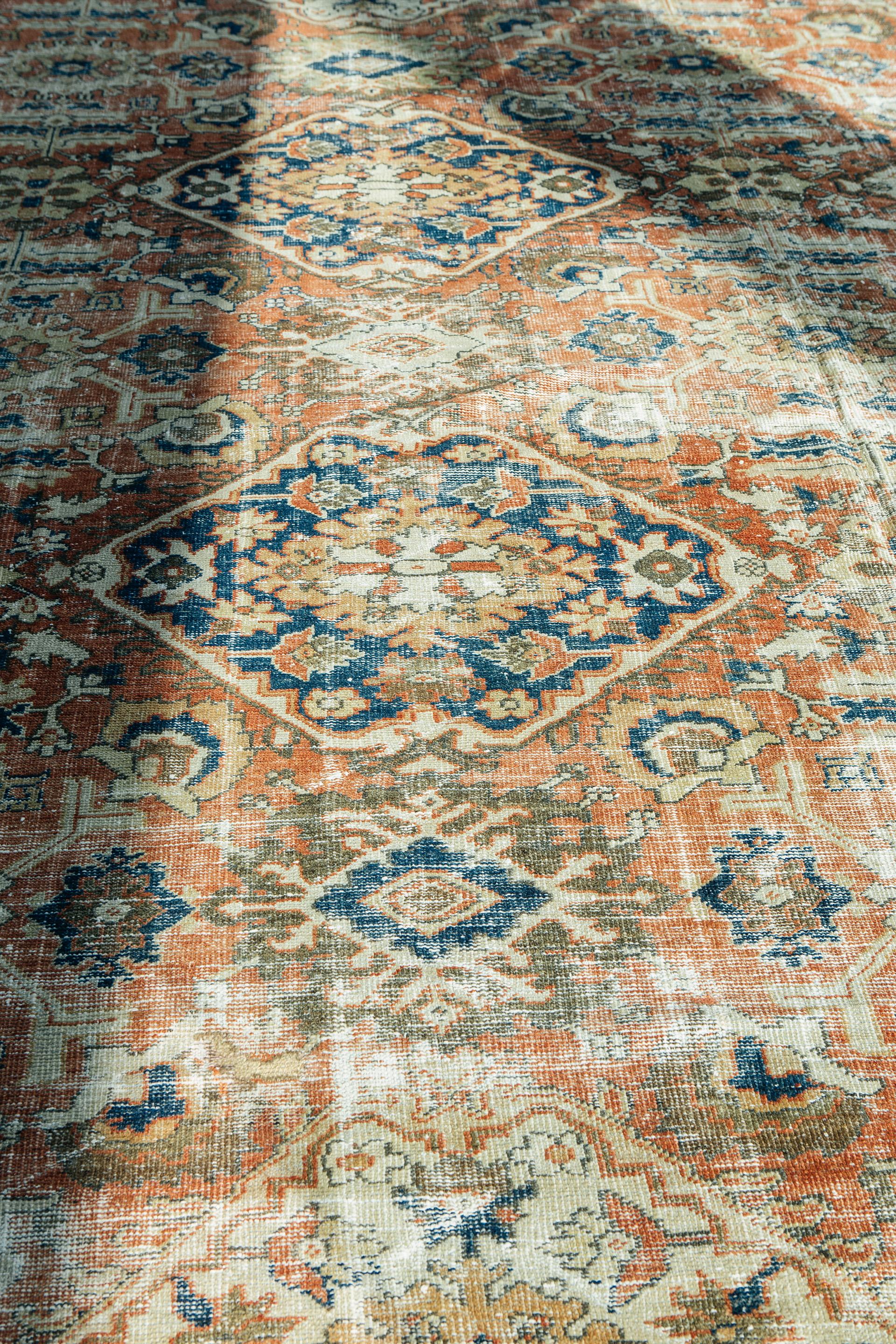 20th Century Antique Persian Mahal Rug For Sale