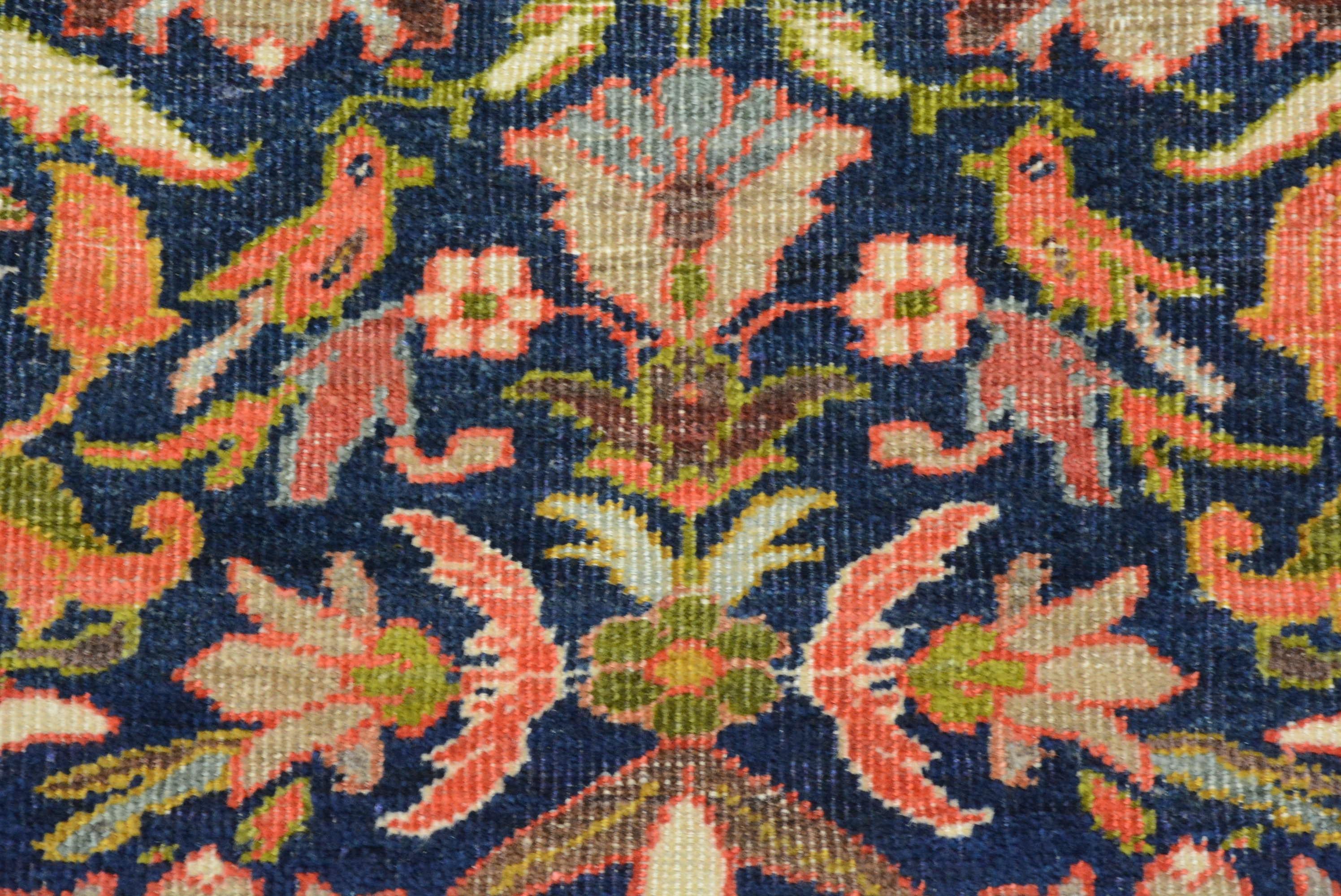 Antiker persischer Mahal-Teppich (Pflanzlich gefärbt) im Angebot